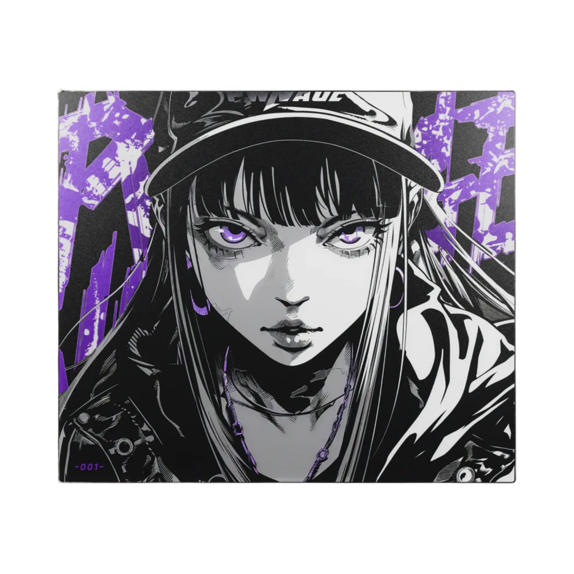 Pwnage Nyomi Purple Limited Edition 420x490x3mm Glass Mousepad