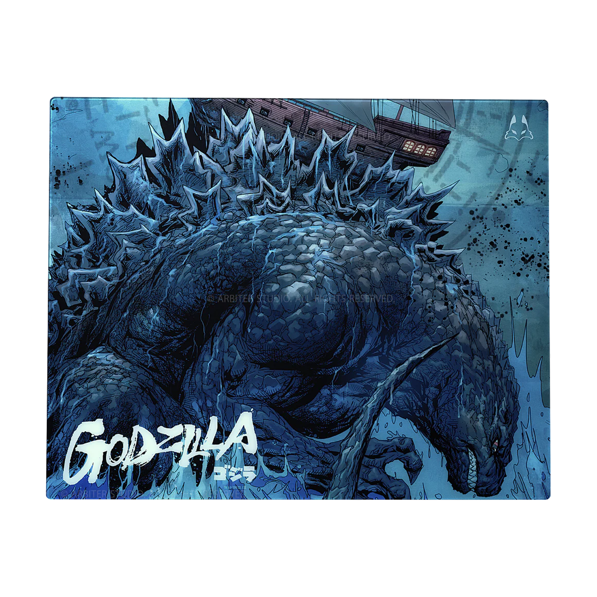 TENKO ARBITER STUDIO GODZILLA 2.0 Lunar Speed 500x400mm Glass