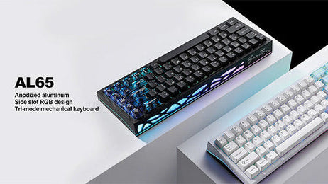 YUNZII AL65 QMK/VIA Aluminum Keyboard -- Hollow-Carved Elegance Meets Vivid RGB Glow
