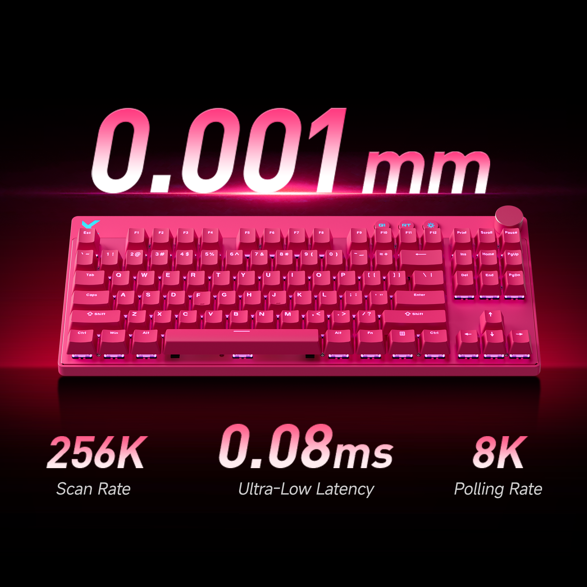 MCHOSE Mix 87 HE Hall Effect Magnetic 8K Wired Gaming Keyboard