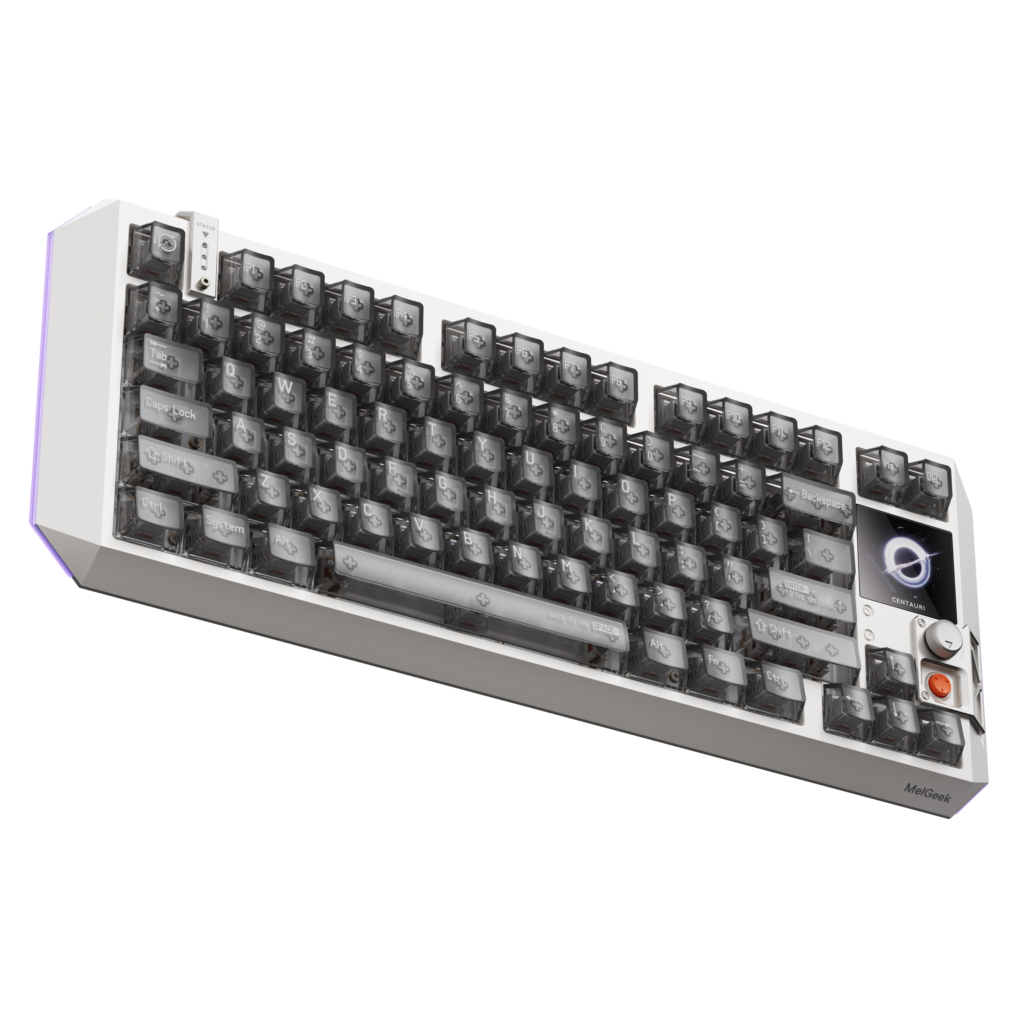 MelGeek Centauri 80 Custom Gaming Magnetic HE Keyboard - TTC Flip King of Magnetic White Switch