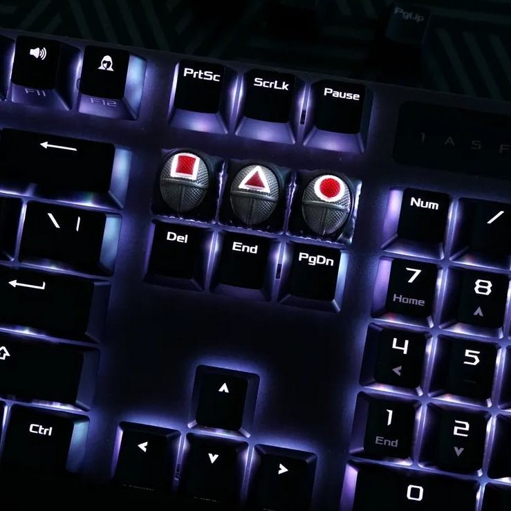 Hotkeys Square - Black Silver