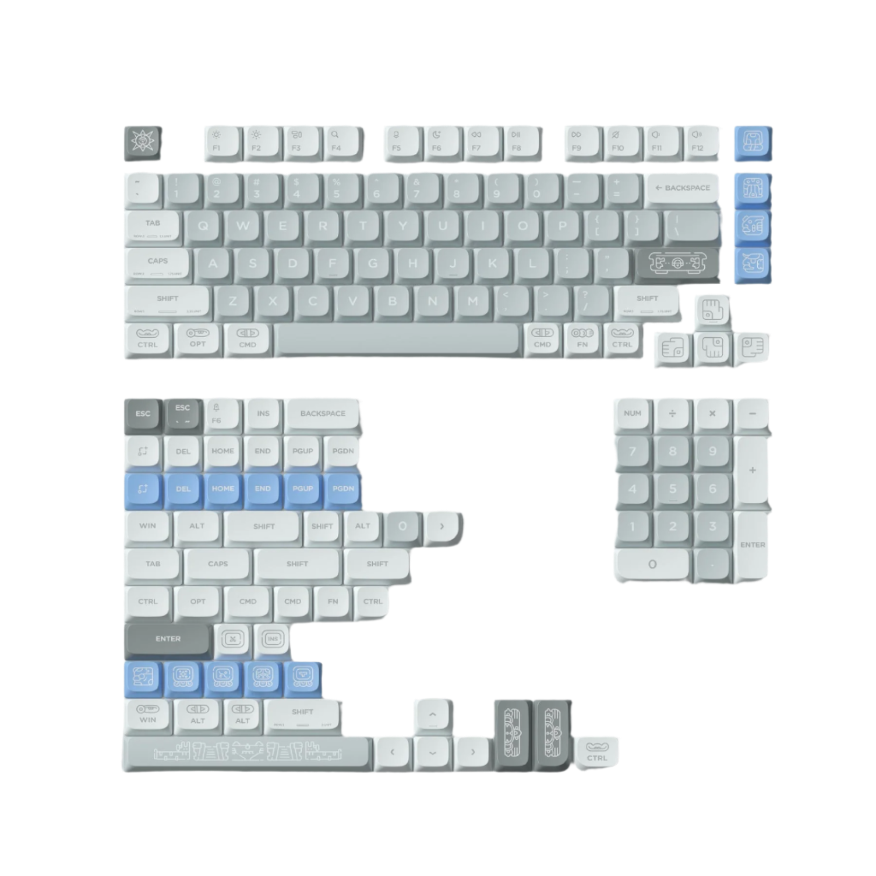 NuPhy x Keytok Maya Imprint nSA Keycaps