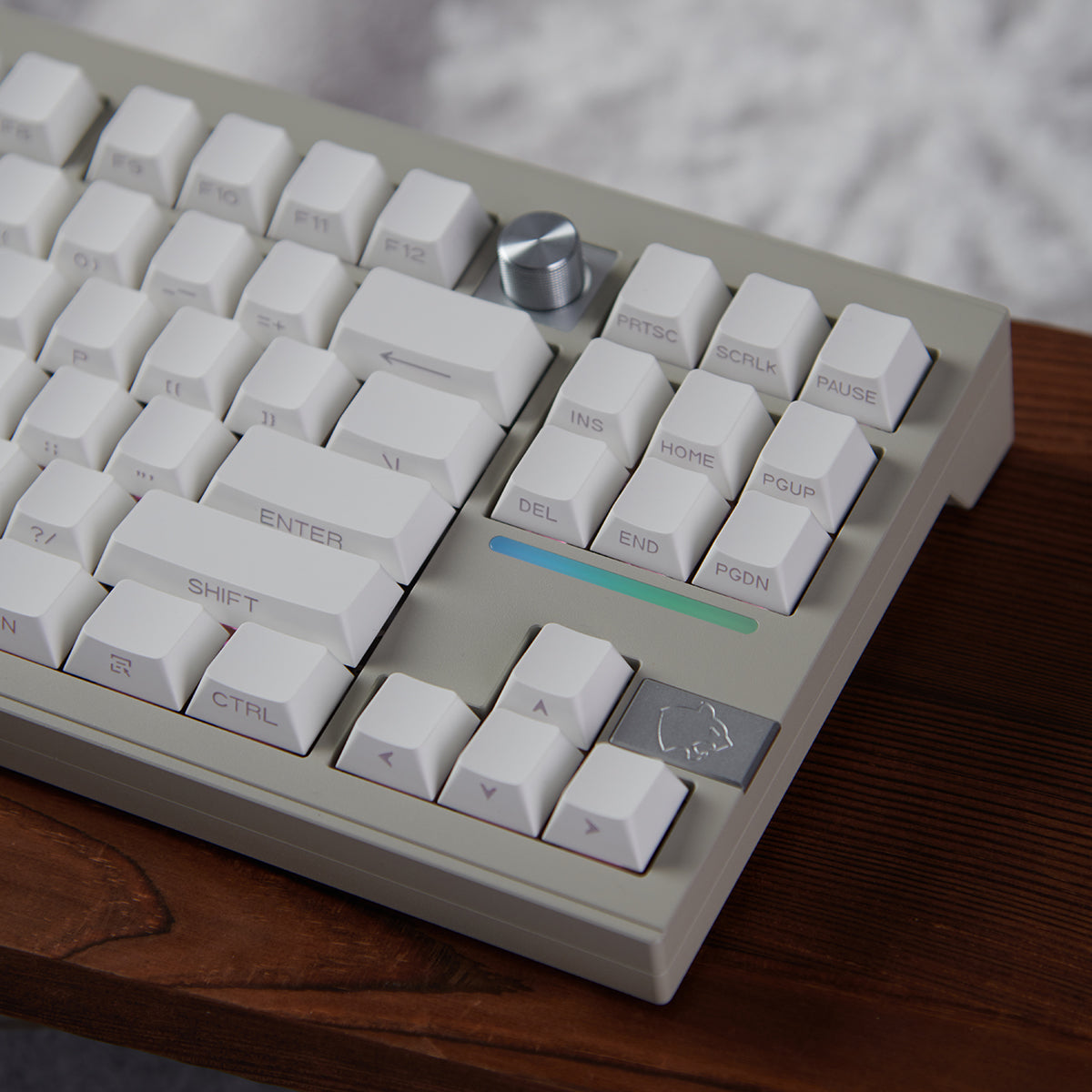 White Side-Translucent PBT Double-Shot Cherry OEM Profile Keycaps
