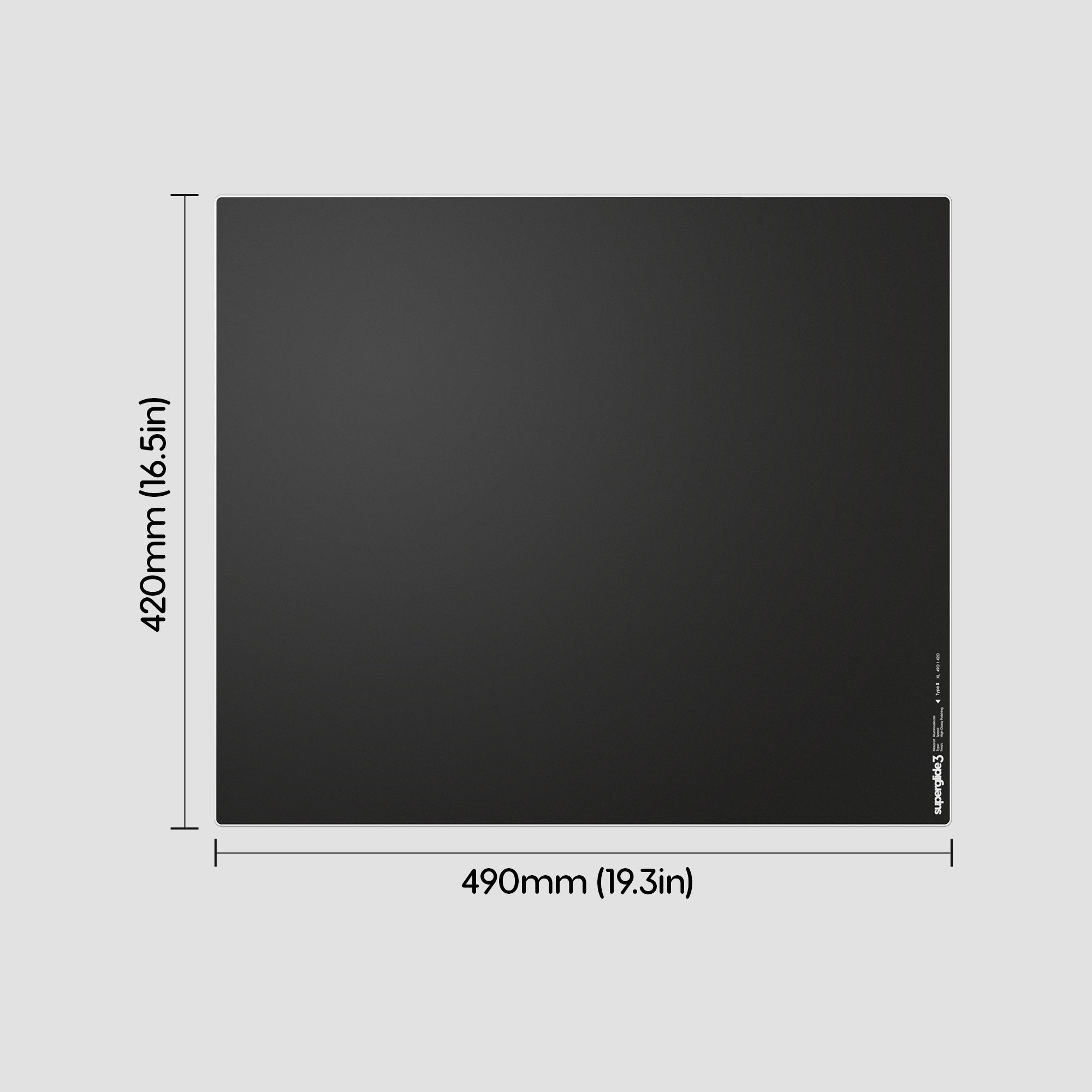 Pulsar Superglide v3 490x420x1.5mm XL Glass Mouse Pad Type S – Keydom