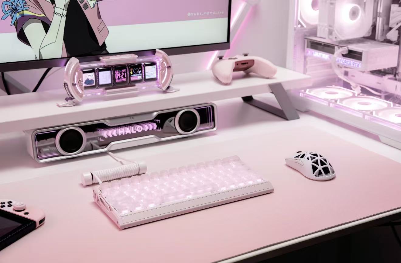 IQUNIX EV63 Hall Effect 8K RGB Wired Gaming Keyboard Magnetic X Ultra Switch- Pink（Pre-Order）