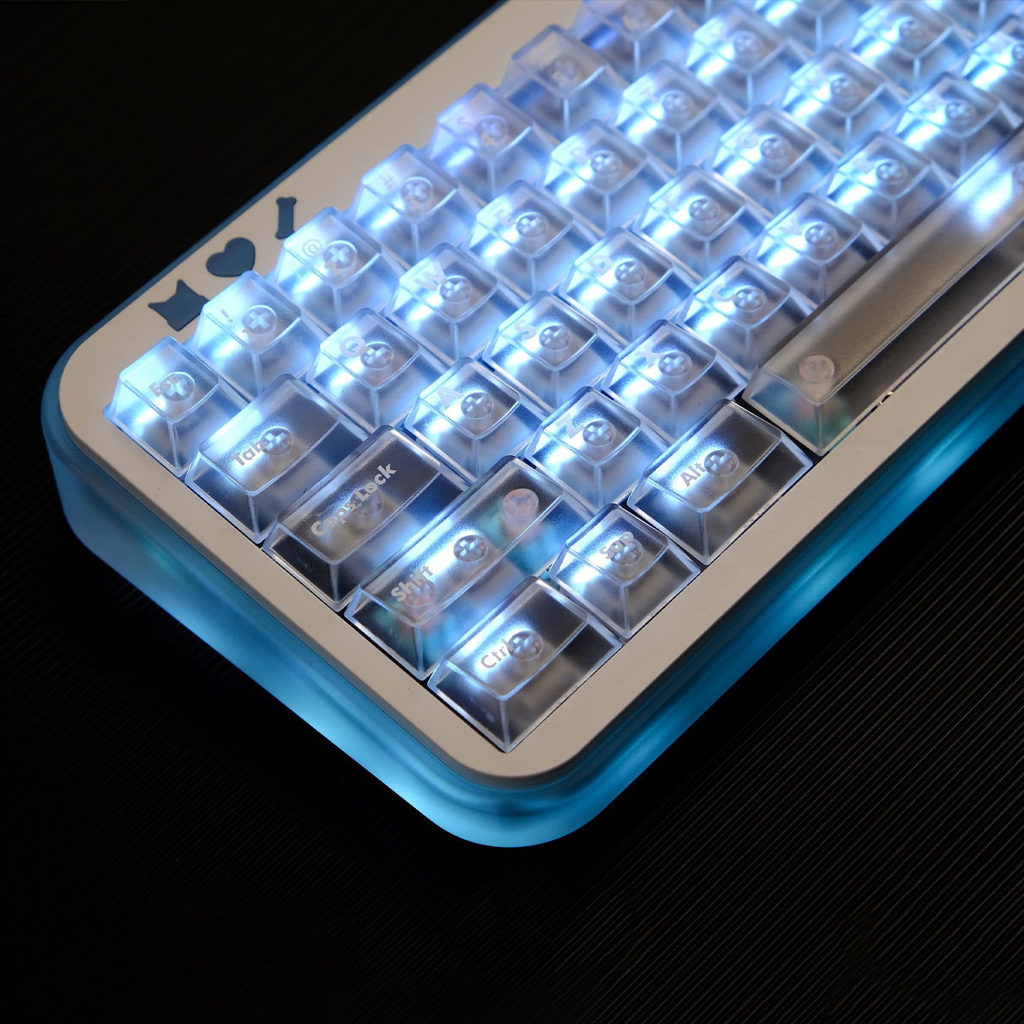 Forsted translucent Cherry Profile PC Keycap