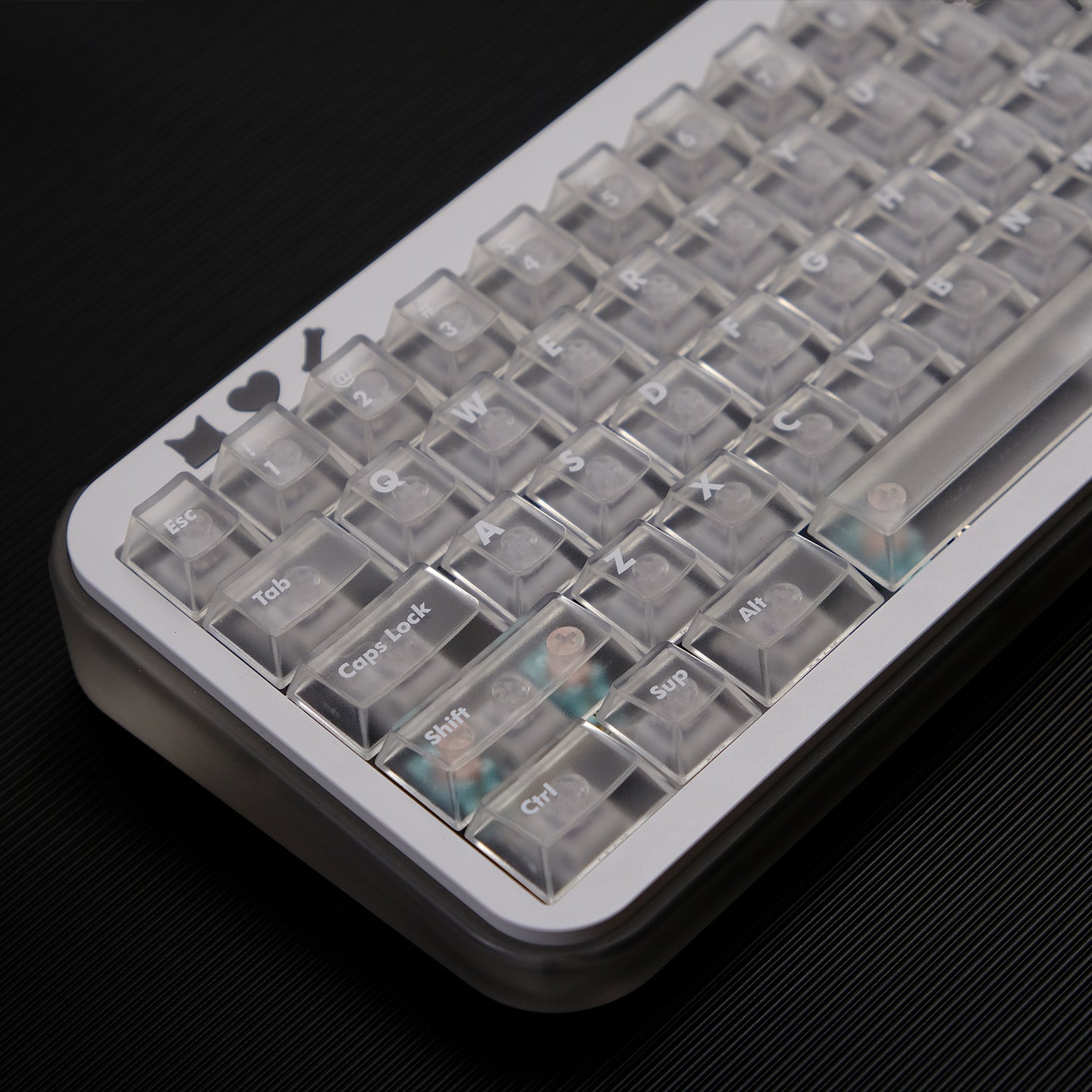 Forsted translucent Cherry Profile PC Keycap