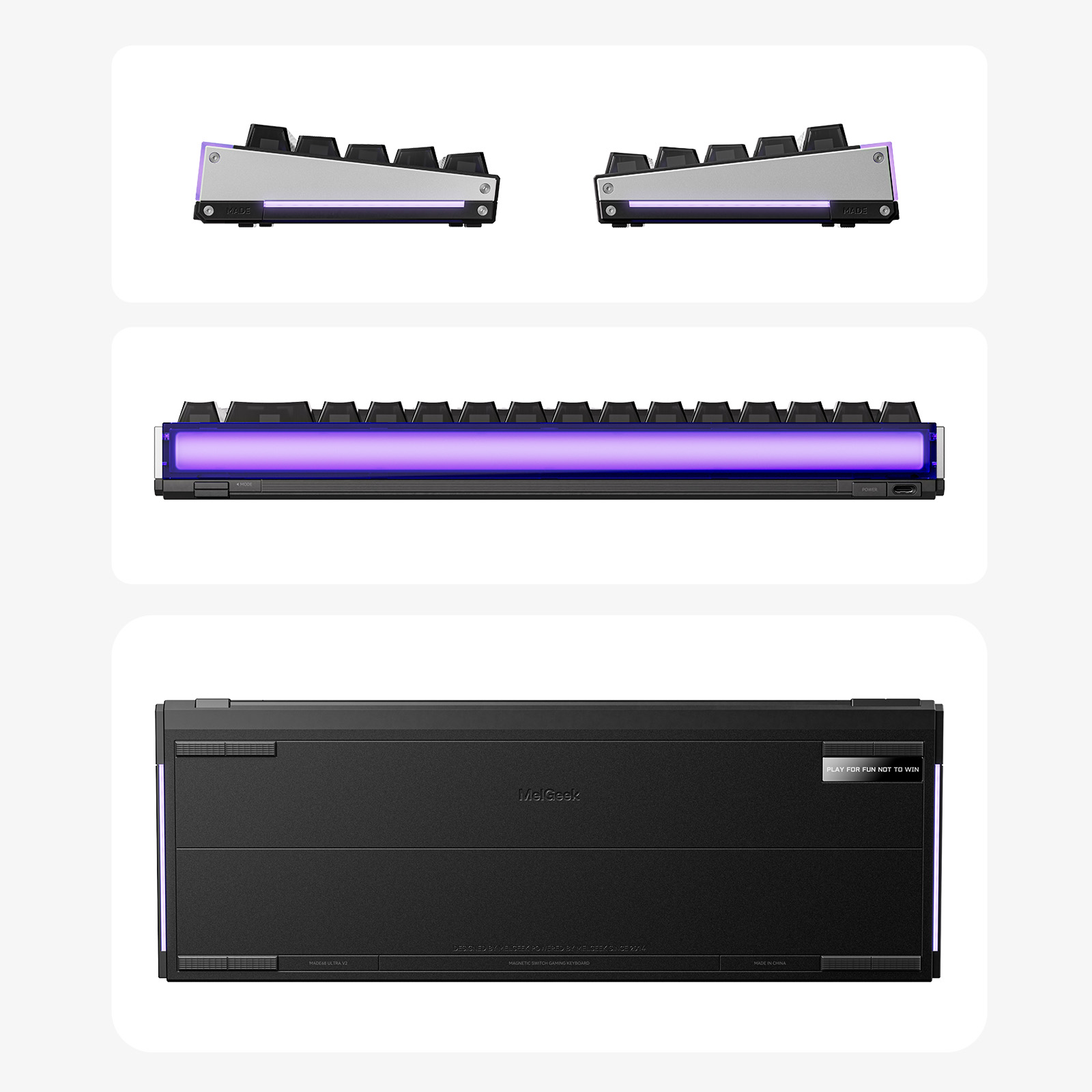 MelGeek MADE68 Ultra V2 Wired Custom Gaming HE Keyboard with RGB Lightbar (Pre-Order)