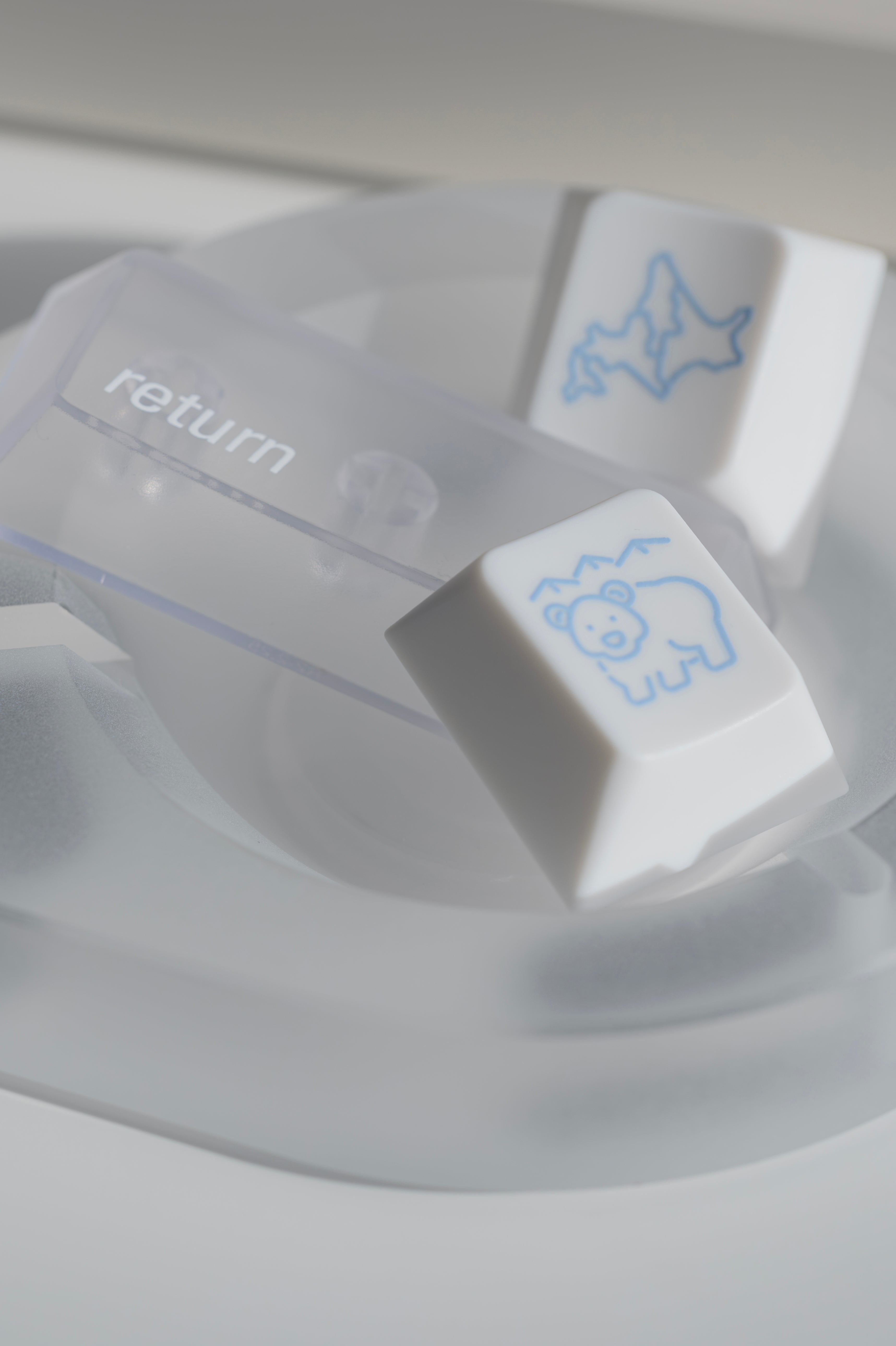 LeleLab Hokkaido White Keycap Set