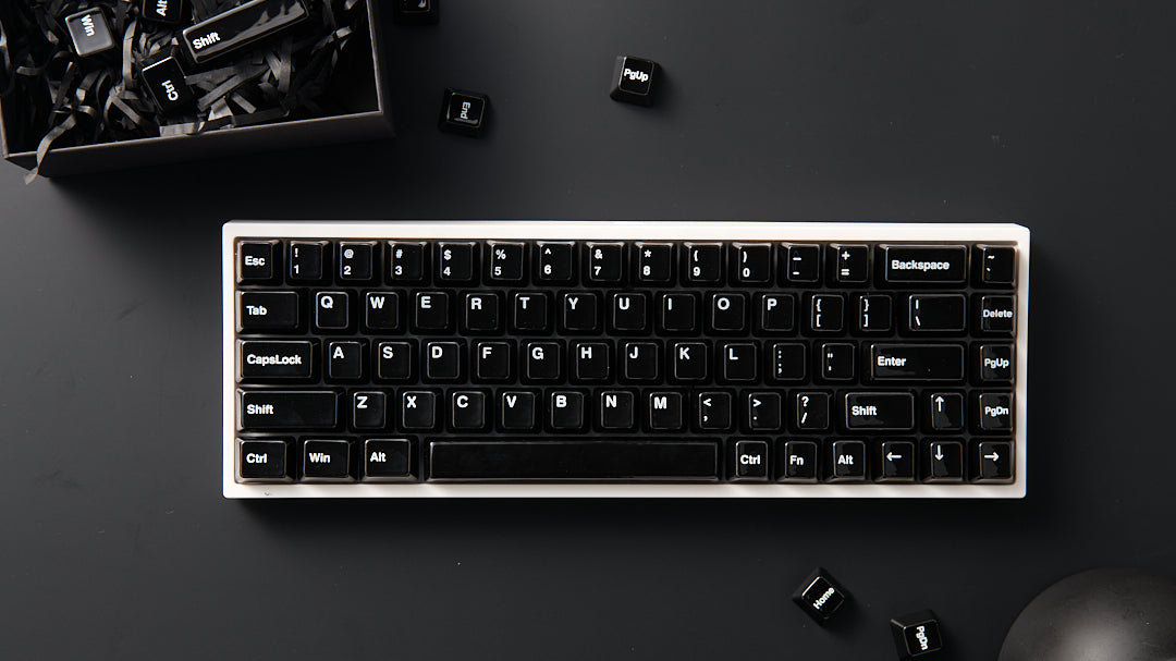 Rounded Ceramic Keycaps Ceramic Keycap Full Set V2-Black – Keydom
