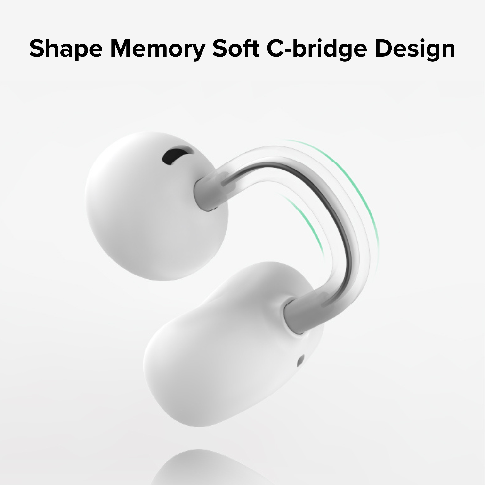 MOONDROP Pill OWS Open-Ear Wireless Earbuds Ear Clip Design with AI ENC & IPX4 Water Resistance (Black)