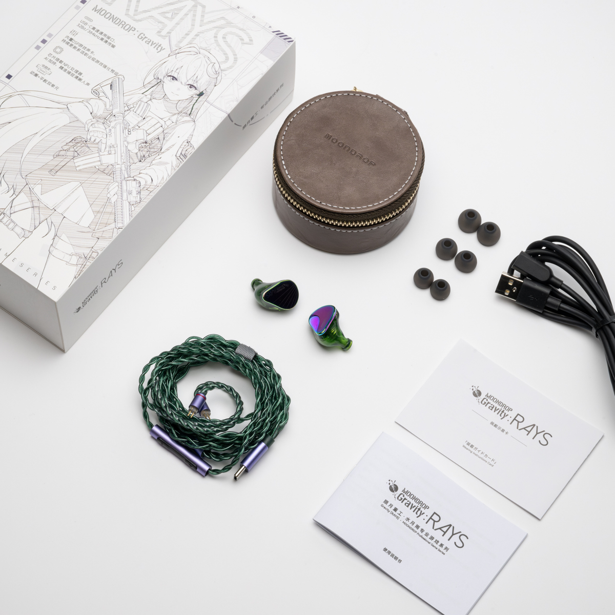 MOONDROP RAYS Hybrid Wired USB-C Pro Gaming IEM In-Ear Monitor