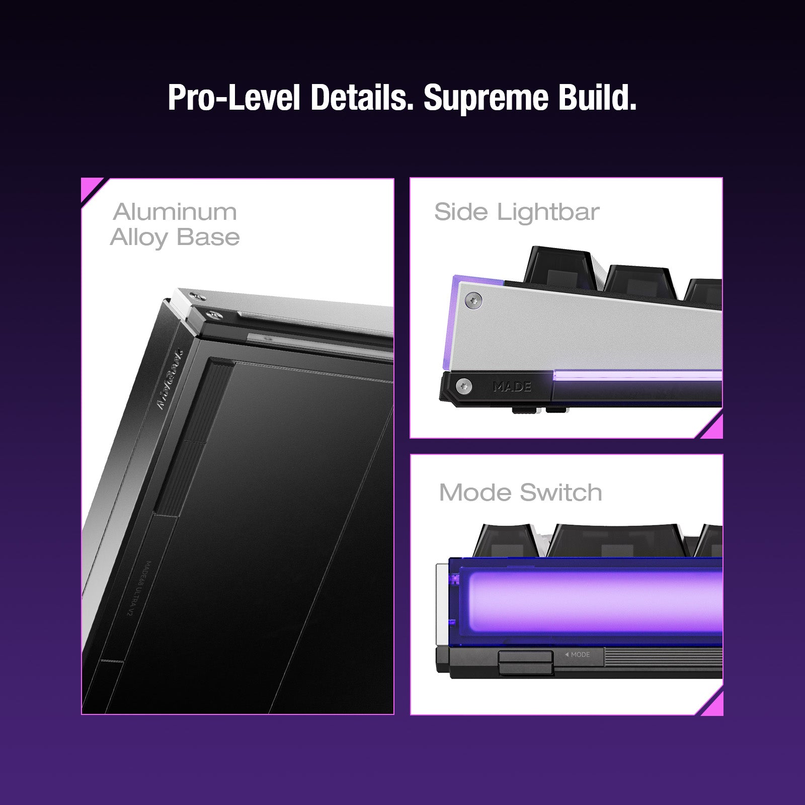 MelGeek MADE68 Ultra V2 Wired Custom Gaming HE Keyboard with RGB Lightbar (Pre-Order)
