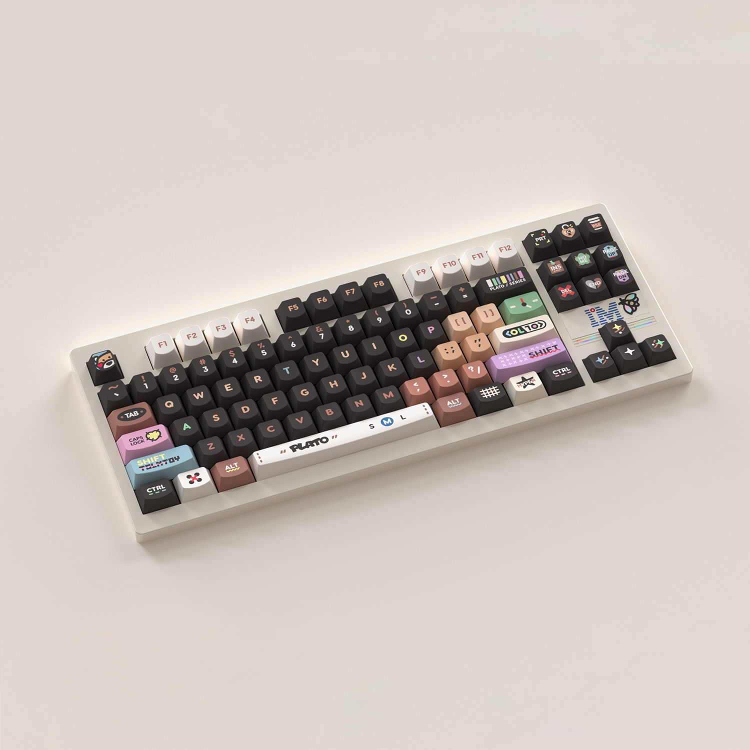 Keytok PLATO Smile Profile Dye-Sub PBT Keyaps 158pcs/set