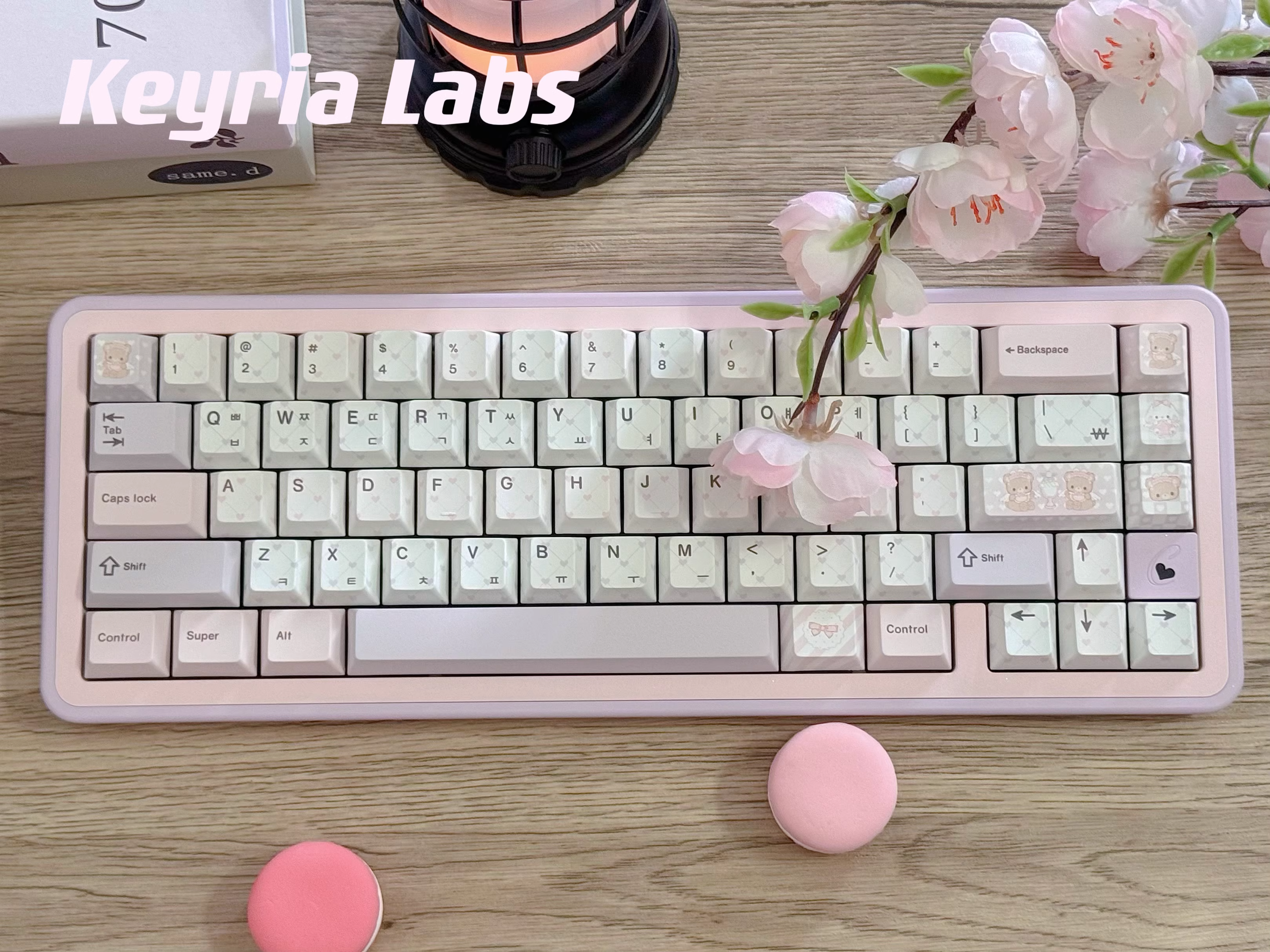 Keyria Labs Keycaps ABS Spraying Cherry Profile Keycap For Customized Gaming Mechanical Keyboard