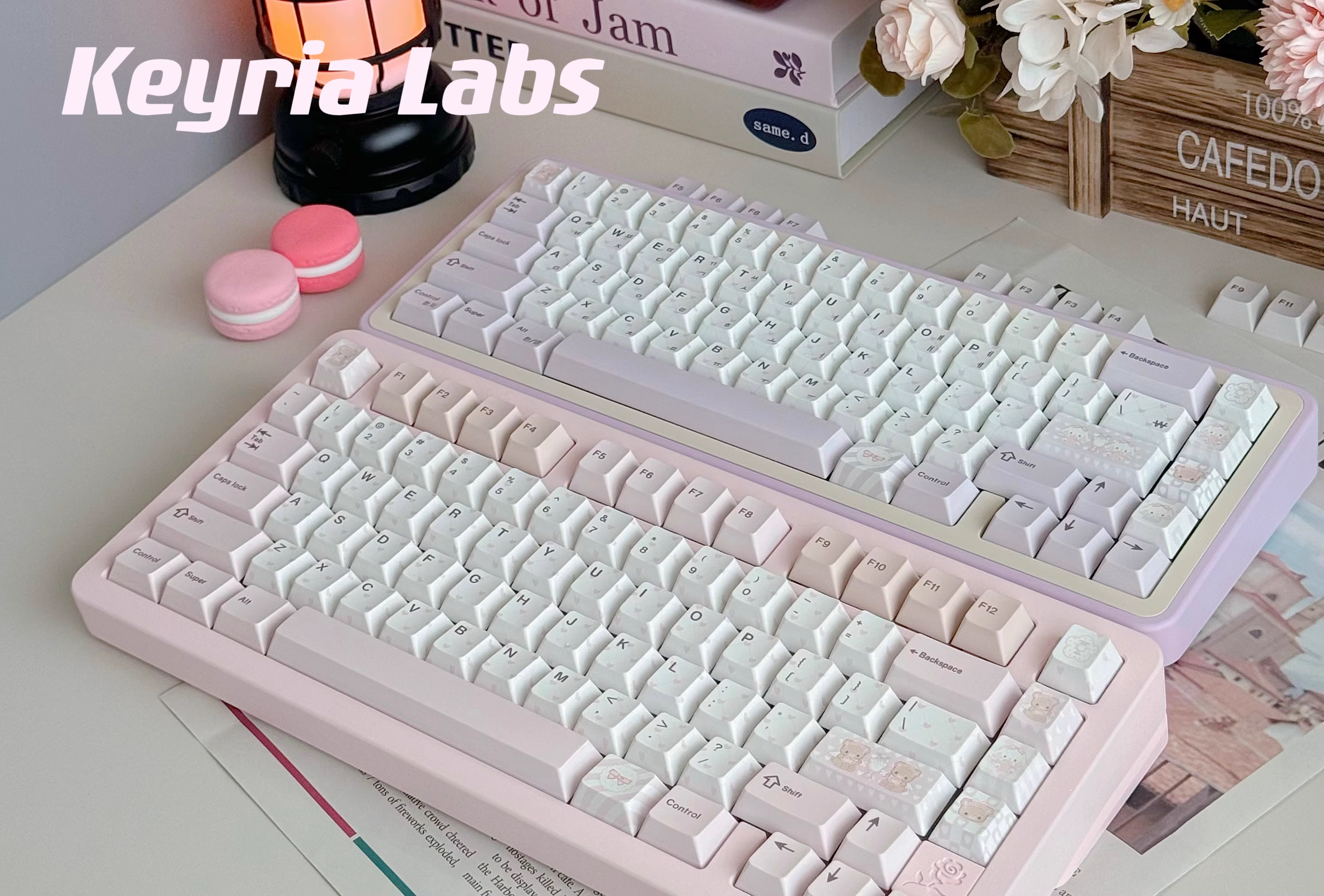 Keyria Labs Keycaps ABS Spraying Cherry Profile Keycap For Customized Gaming Mechanical Keyboard