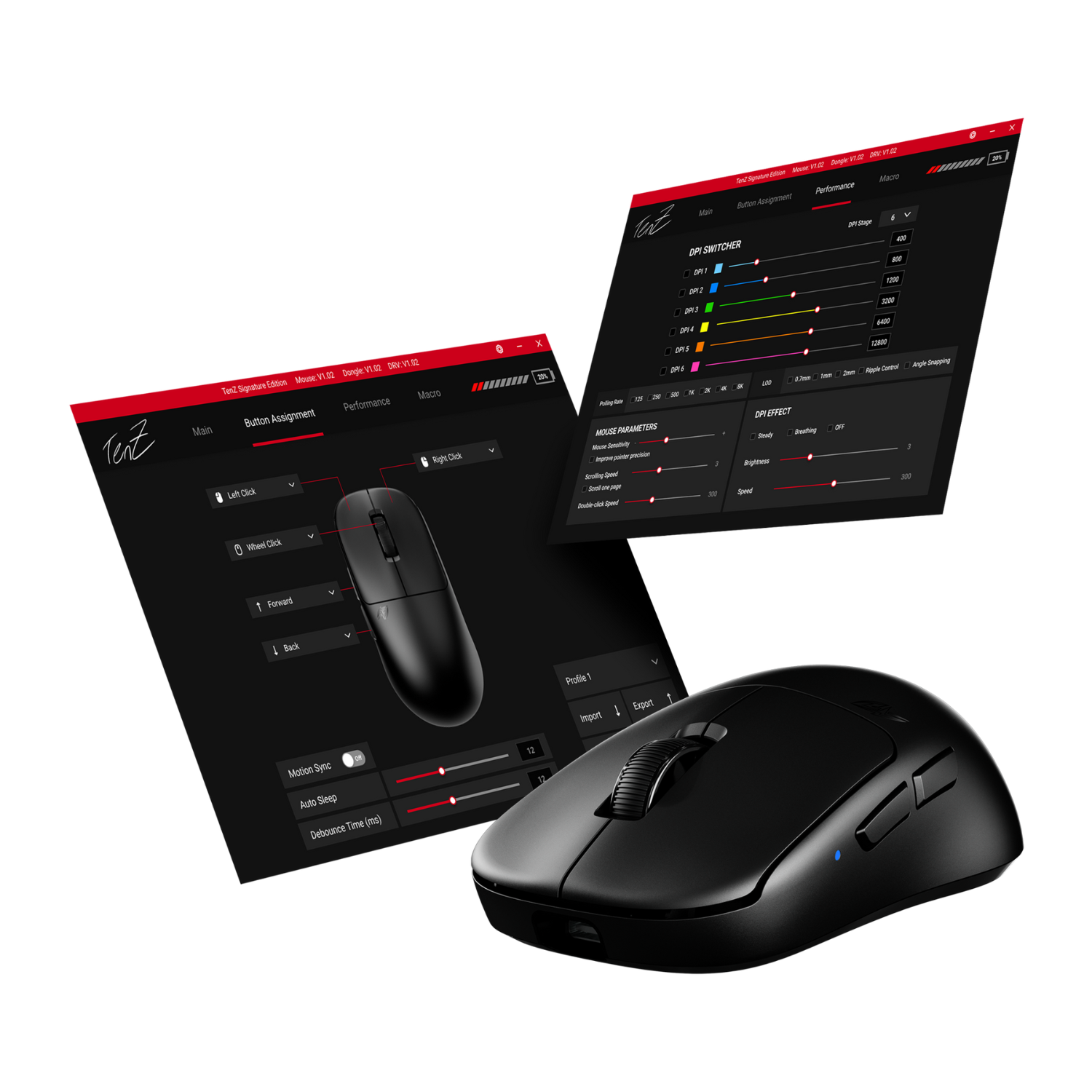 Pulsar TenZ Signature Edition 8K 47g Lightweight Wireless Gaming Mouse