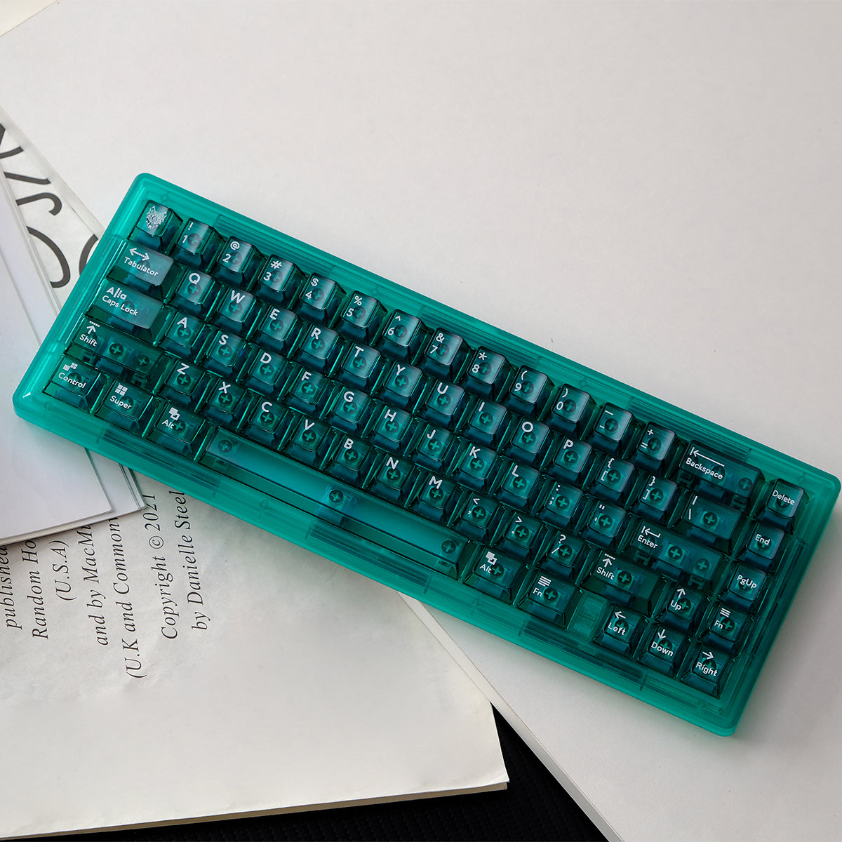 Transparent OEM Profile PC Keycaps