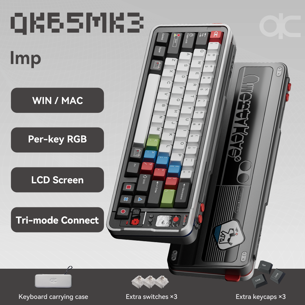 Qwertykeys QK65 Mk3 Prebuilt Wireless Mechanical Keyboard(Pre-Order)