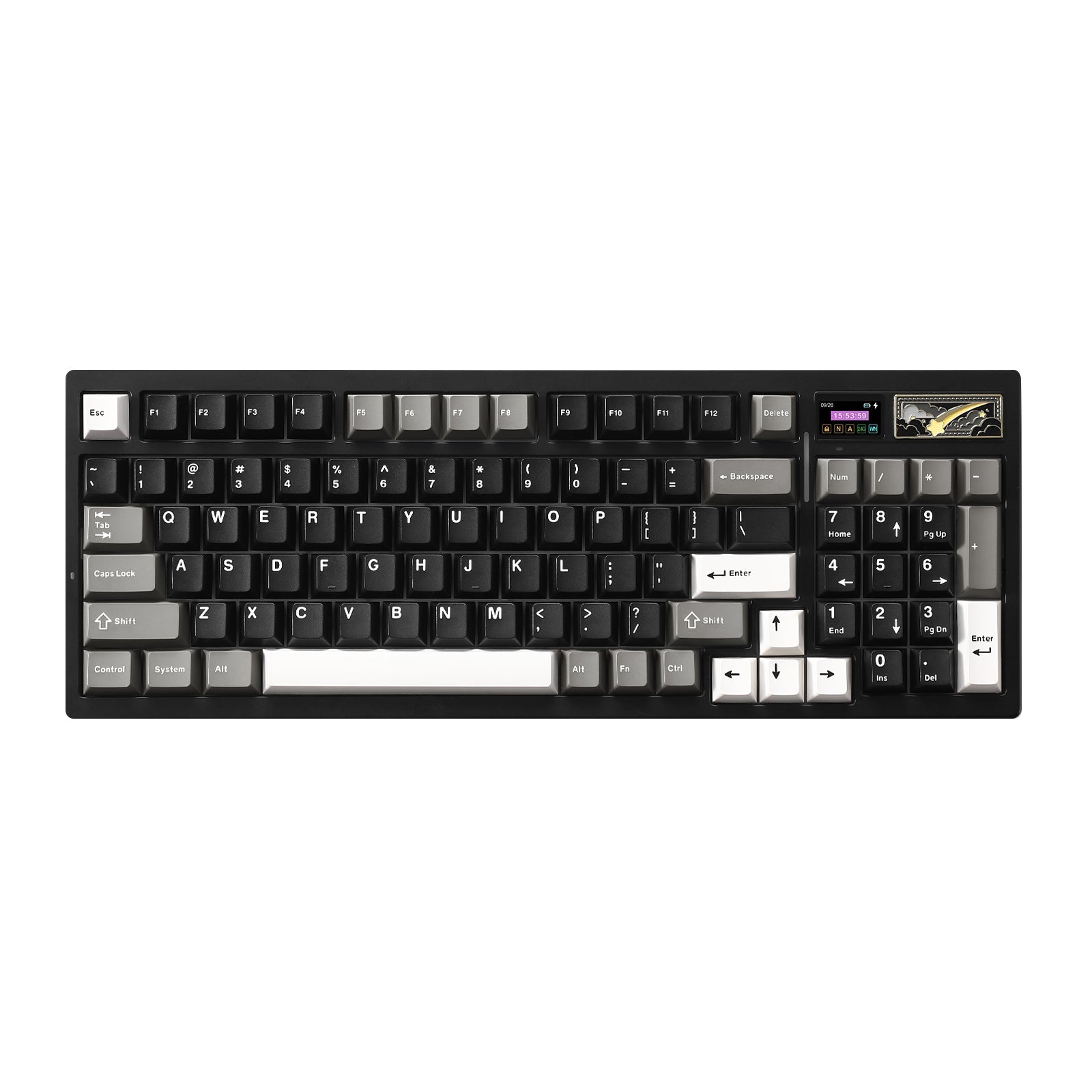 YUNZII IF99 QMK/VIA Full Size Wireless Mechanical Keyboard with LCD Screen