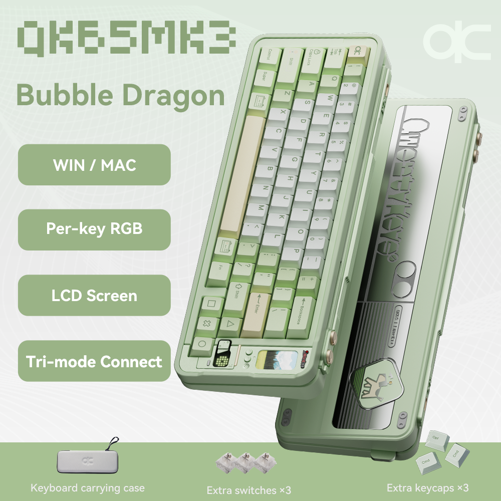 Qk65 R2 Wireless Qwertykeys QK65 Mk3 Prebuilt Wireless Mechanical Keyboard – Keydom
