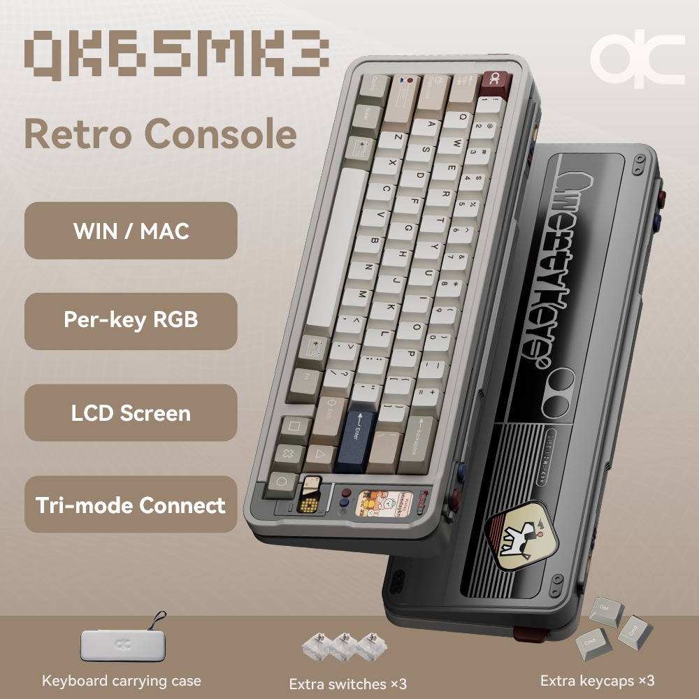 Qk65 R2 Wireless Qwertykeys QK65 Mk3 Prebuilt Wireless Mechanical Keyboard – Keydom