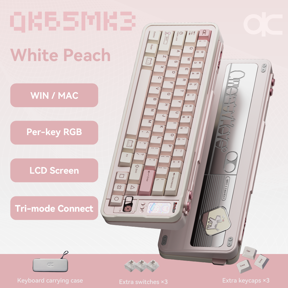 Qk65 R2 Wireless Qwertykeys QK65 Mk3 Prebuilt Wireless Mechanical Keyboard – Keydom