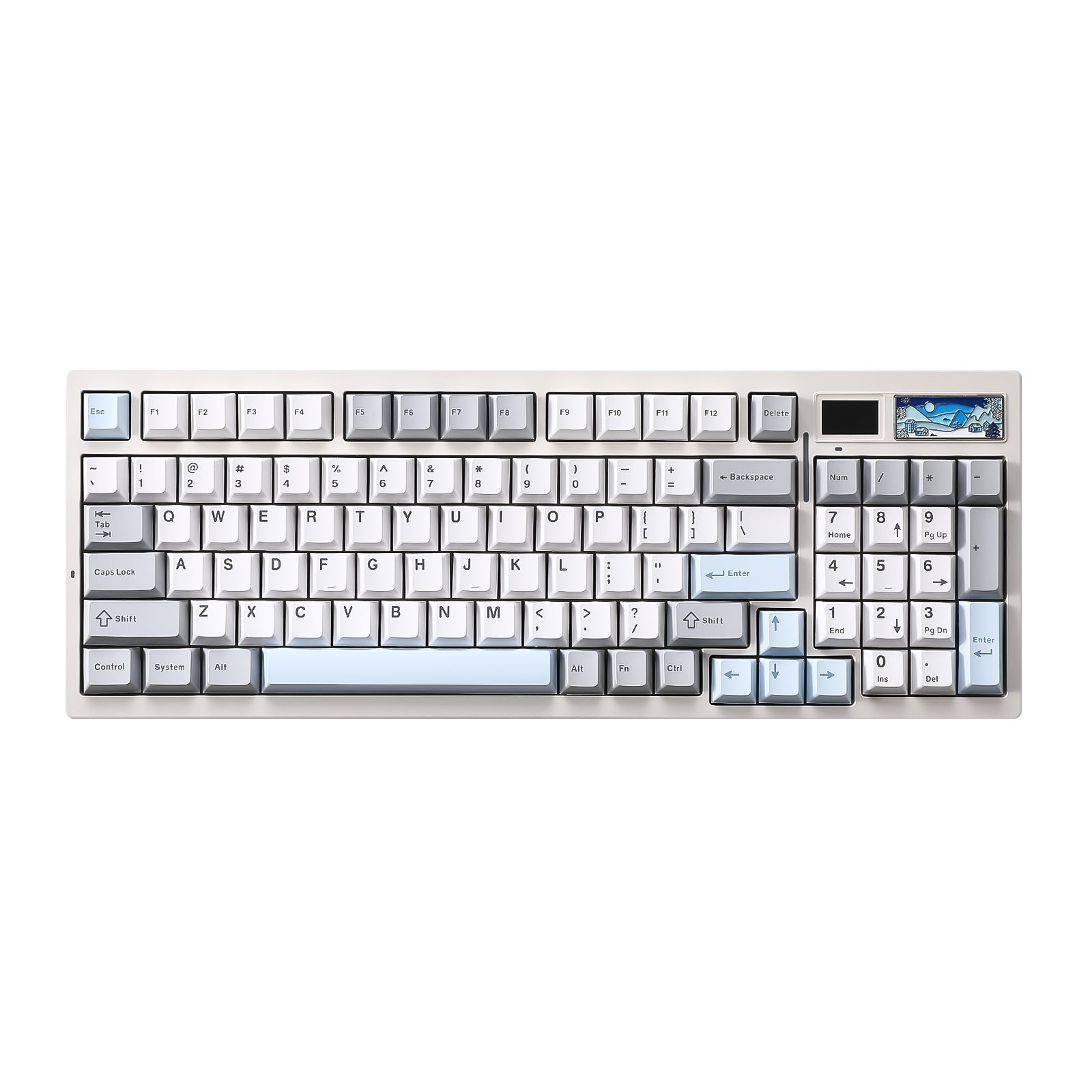 YUNZII IF99 QMK/VIA Full Size Wireless Mechanical Keyboard with LCD Screen