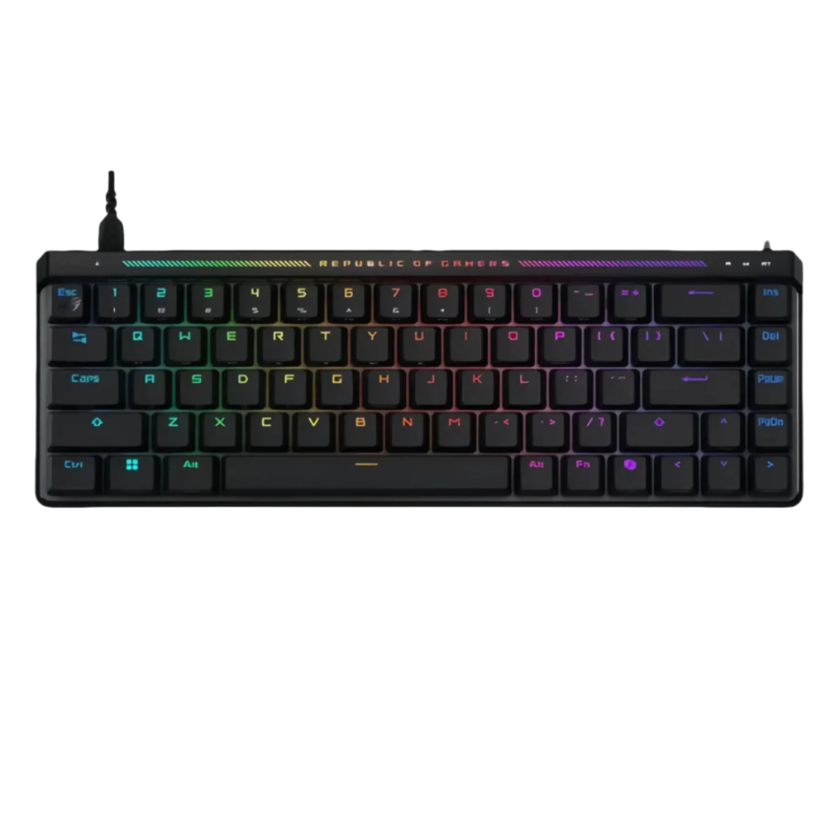 Asus ROG Falchion ACE HFX 65% Analog Gaming Keyboard - Pre-Lubed ROG HFXMagnetic Switch -PBT Keycaps, 8000Hz Puling Rate, Cover Case, Dual USB-C