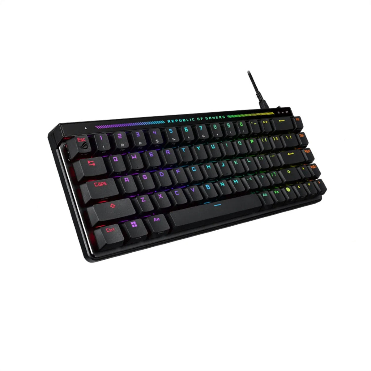 Asus ROG Falchion ACE HFX 65% Analog Gaming Keyboard - Pre-Lubed ROG HFXMagnetic Switch -PBT Keycaps, 8000Hz Puling Rate, Cover Case, Dual USB-C