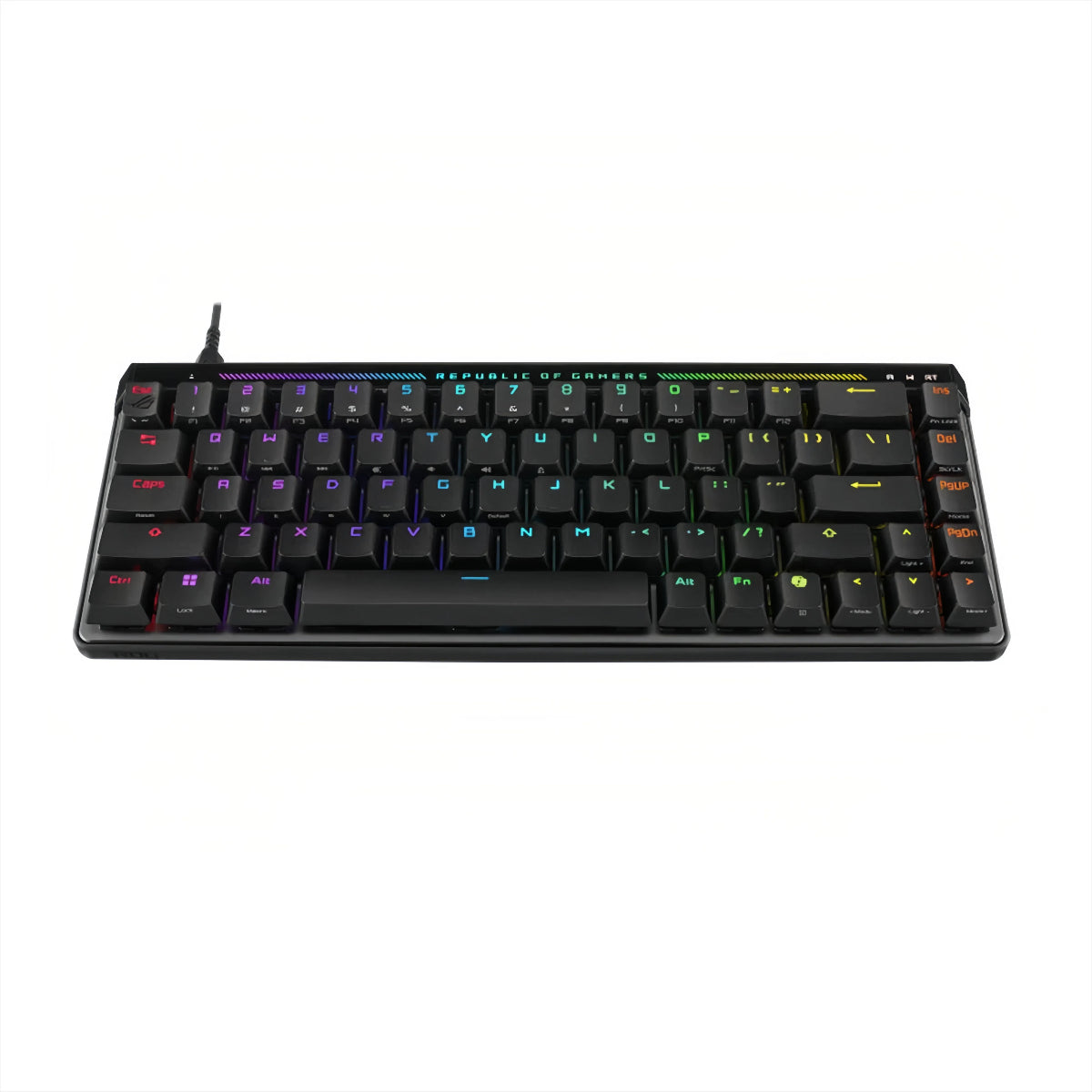 Asus ROG Falchion ACE HFX 65% Analog Gaming Keyboard - Pre-Lubed ROG HFXMagnetic Switch -PBT Keycaps, 8000Hz Puling Rate, Cover Case, Dual USB-C