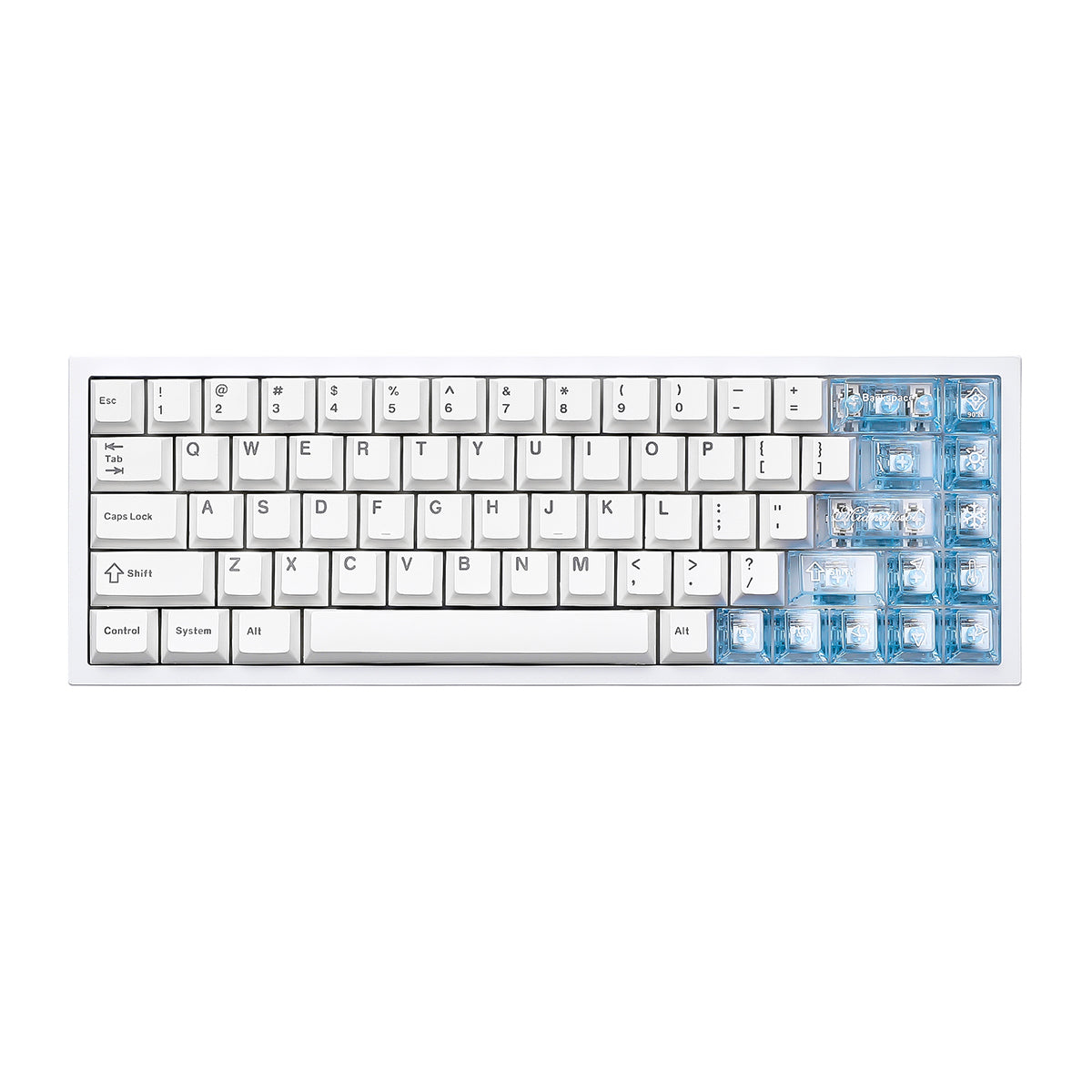 YUNZII AL65 QMK/VIA Hollow Gasket Wireless Mechanical Keyboard