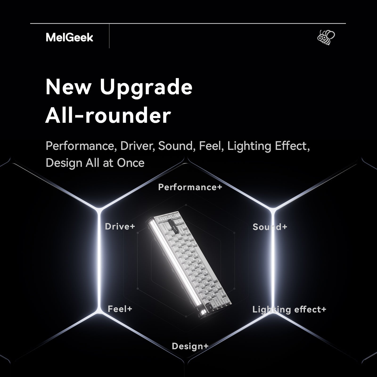 MelGeek MADE68 Ultra+ Wired Aluminum Custom Gaming HE Keyboard