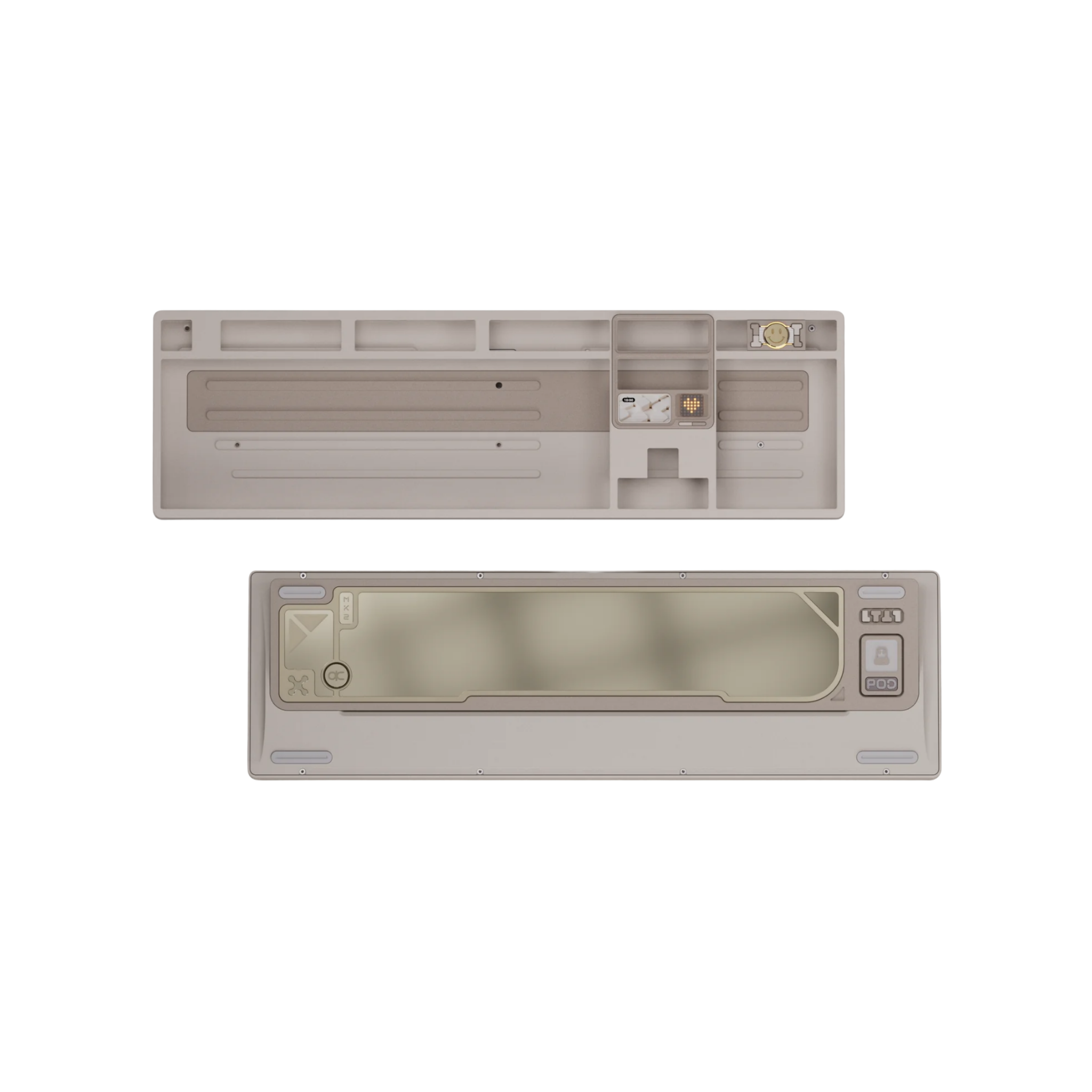 Qwertykeys QK101 Custom Wireless Mechanical Keyboard Barebone (WK Layout) (1.2mm Tri-mode Flex-cut Hotswap PCB） (Per-key RGB) (FR4 plate without cushion） (PCB-stab)