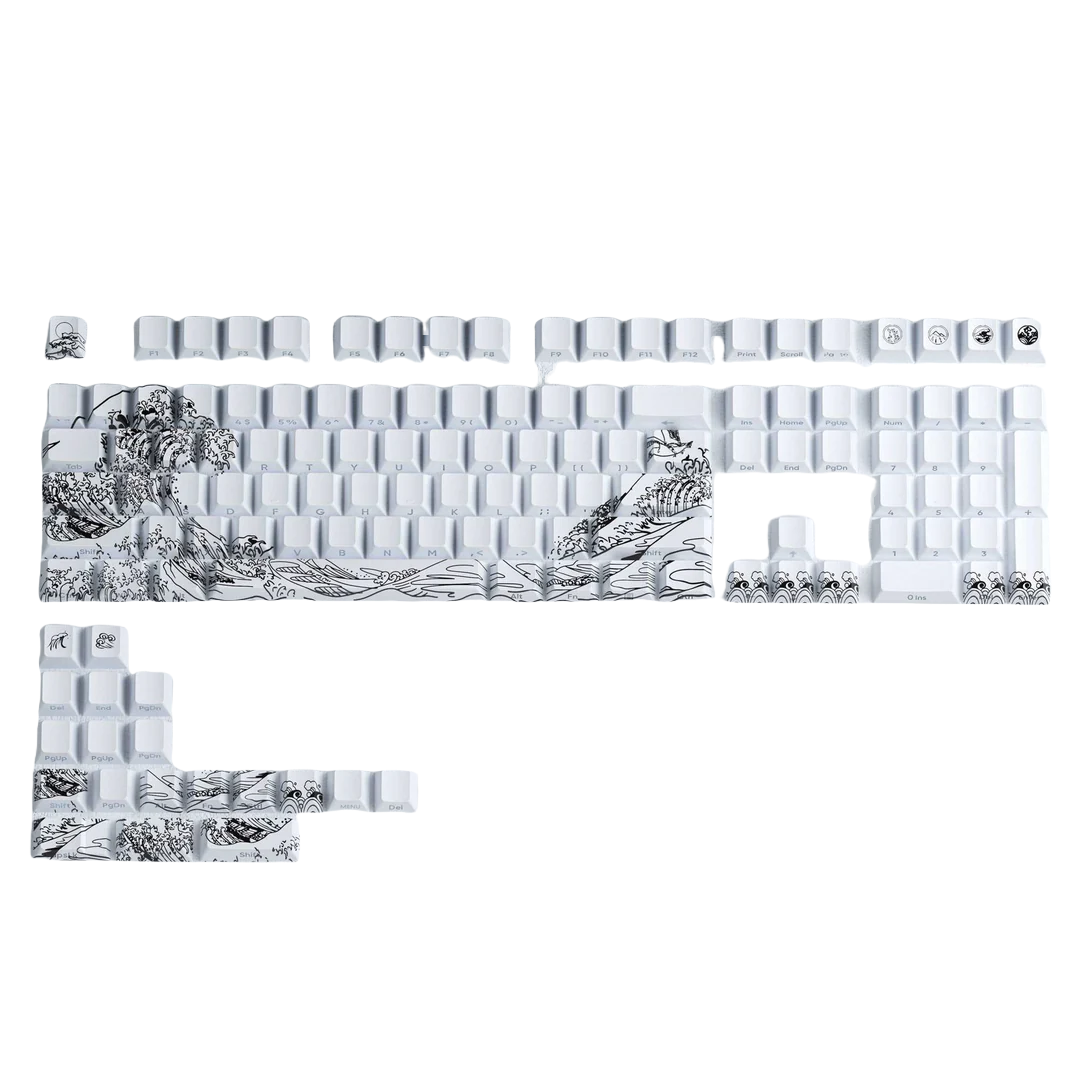 XVX Wave of Kanagawa Cherry Profile Side Print Dye-sub PBT Keycap Set