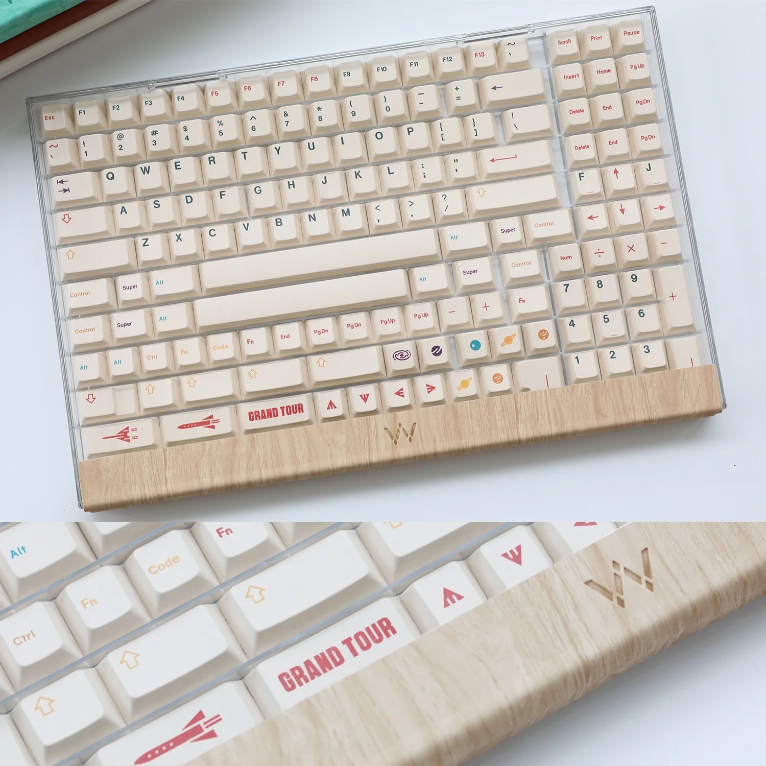 WPJ Transparent WDA Keycap Collection Box