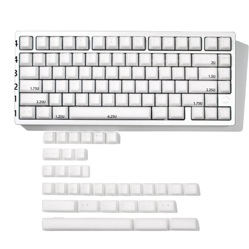 X-ray Semi-Translucent ABS Double-Shot OEM Profile Keycaps