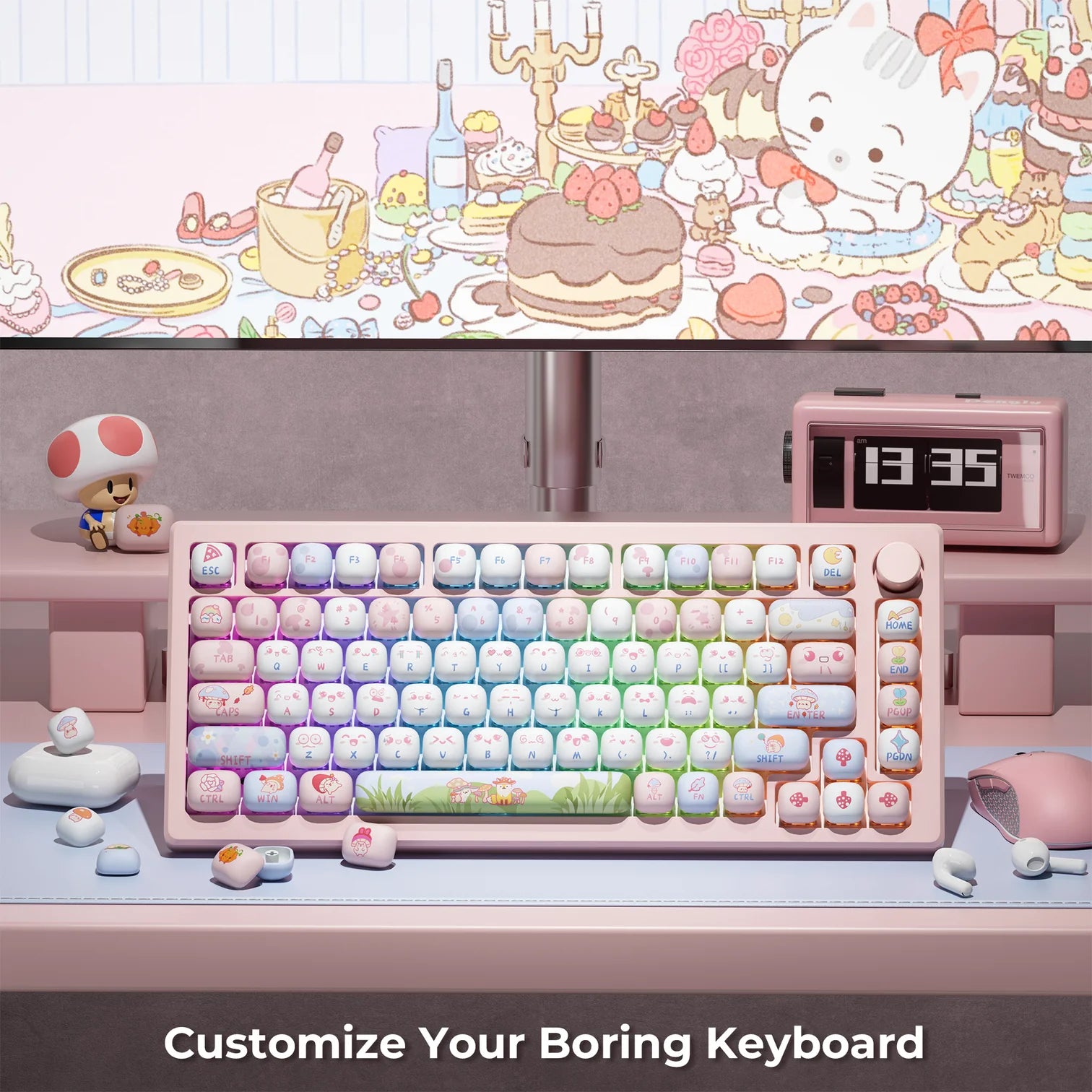 XVX Fox Party MOG Profile Dye-Sub PBT Keycap Set