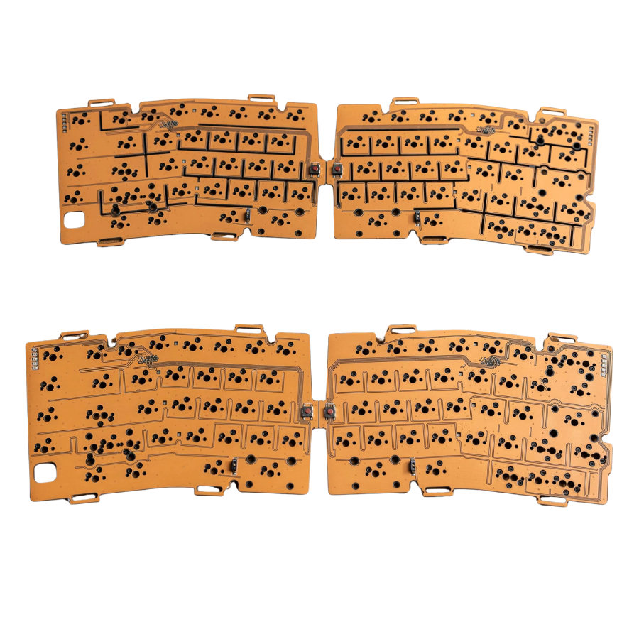 Qwertykeys QK Alice Duo Custom Split Wireless Mechanical Keyboard Base - PCB (Adds on)