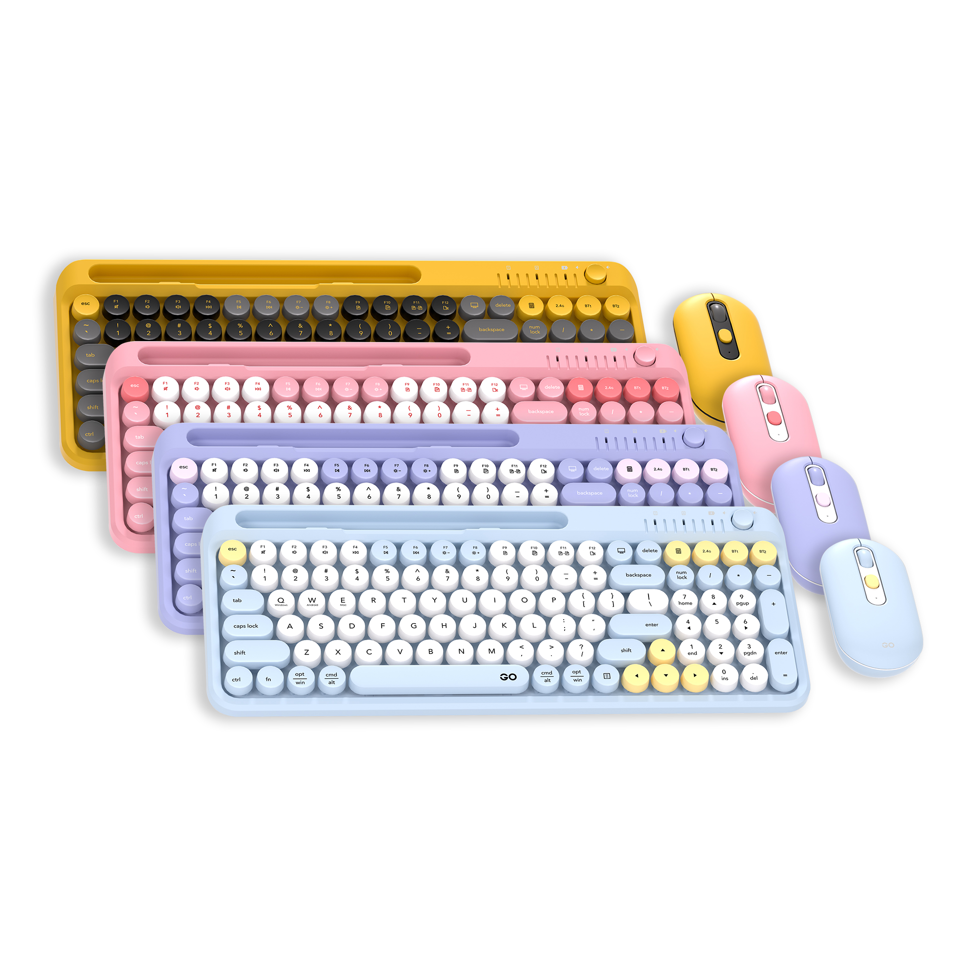 Fantech GO MOCHI101 95% Wireless Keyboard and Mouse Combo Set