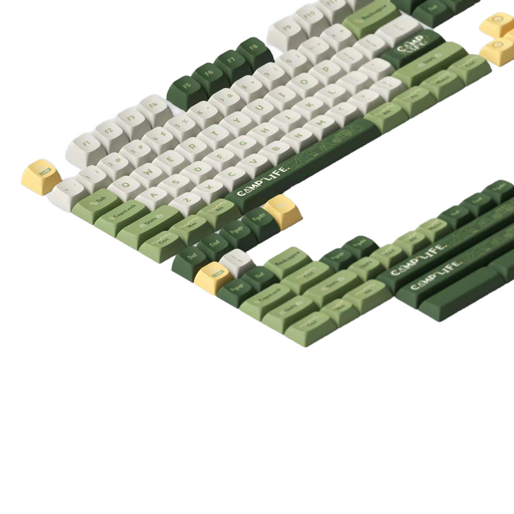 KeyTok KDA Camp Life Dye-Sub PBT Keycaps 142pcs / Set