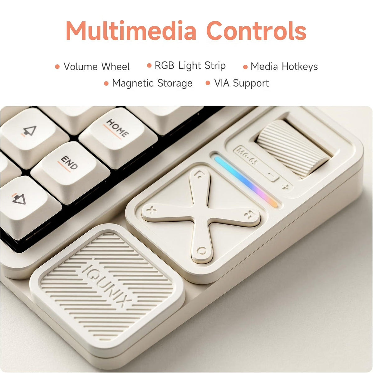Magi75 Pro media roller and dedicated control keys