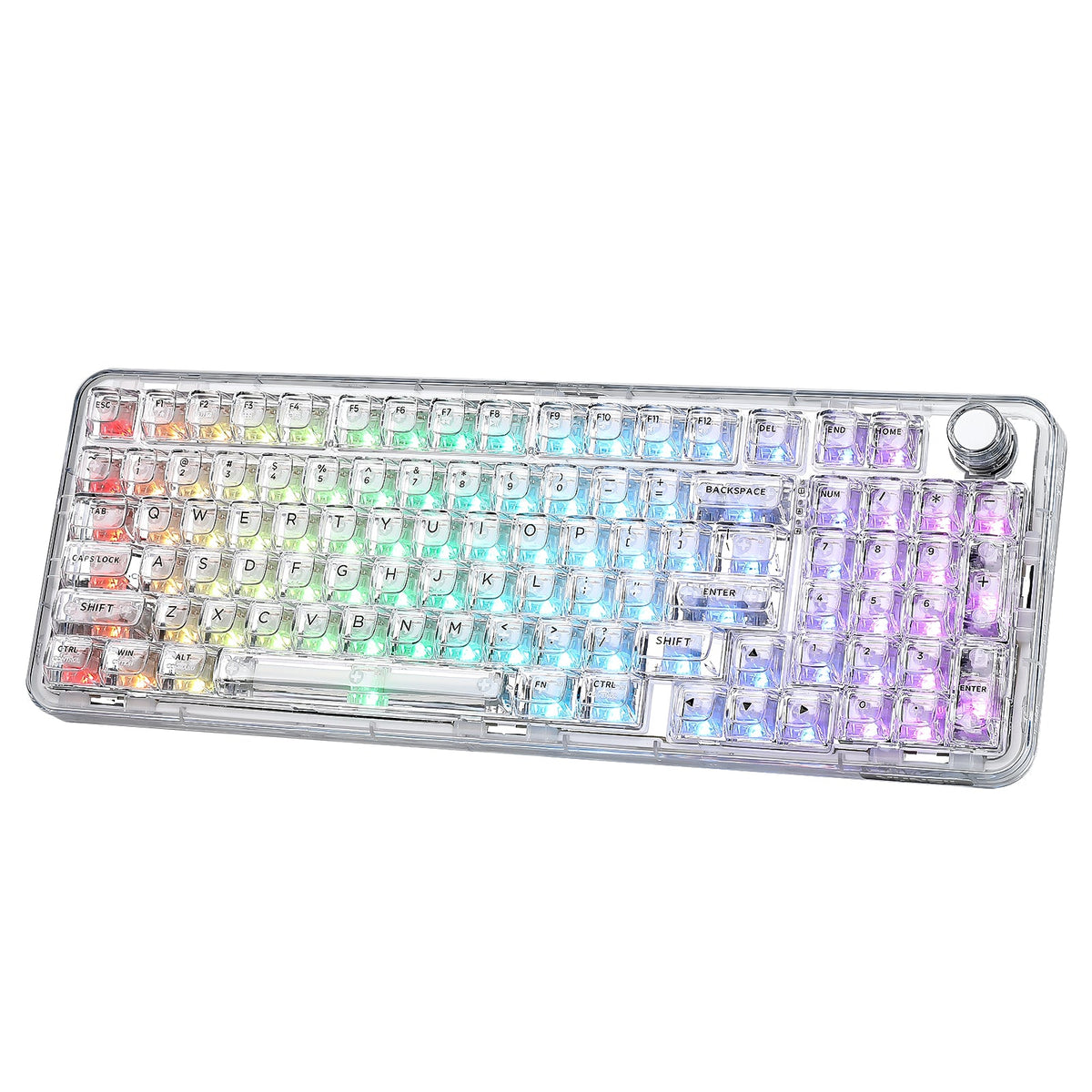 YUNZII X98 Transparent QMK/VIA Wireless Mechanical Keyboard