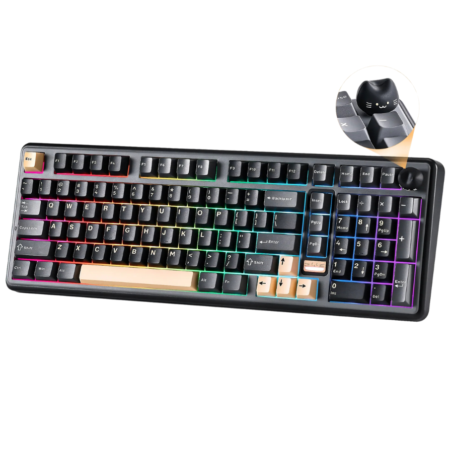 YUNZII B98 PRO QMK/VIA Hot-Swap Wireless Mechanical Keyboard