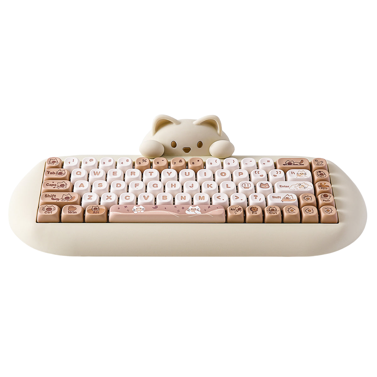 YUNZII C68 Meow Bluetooth Wireless Mechanical Cat Keyboard Milk Switch