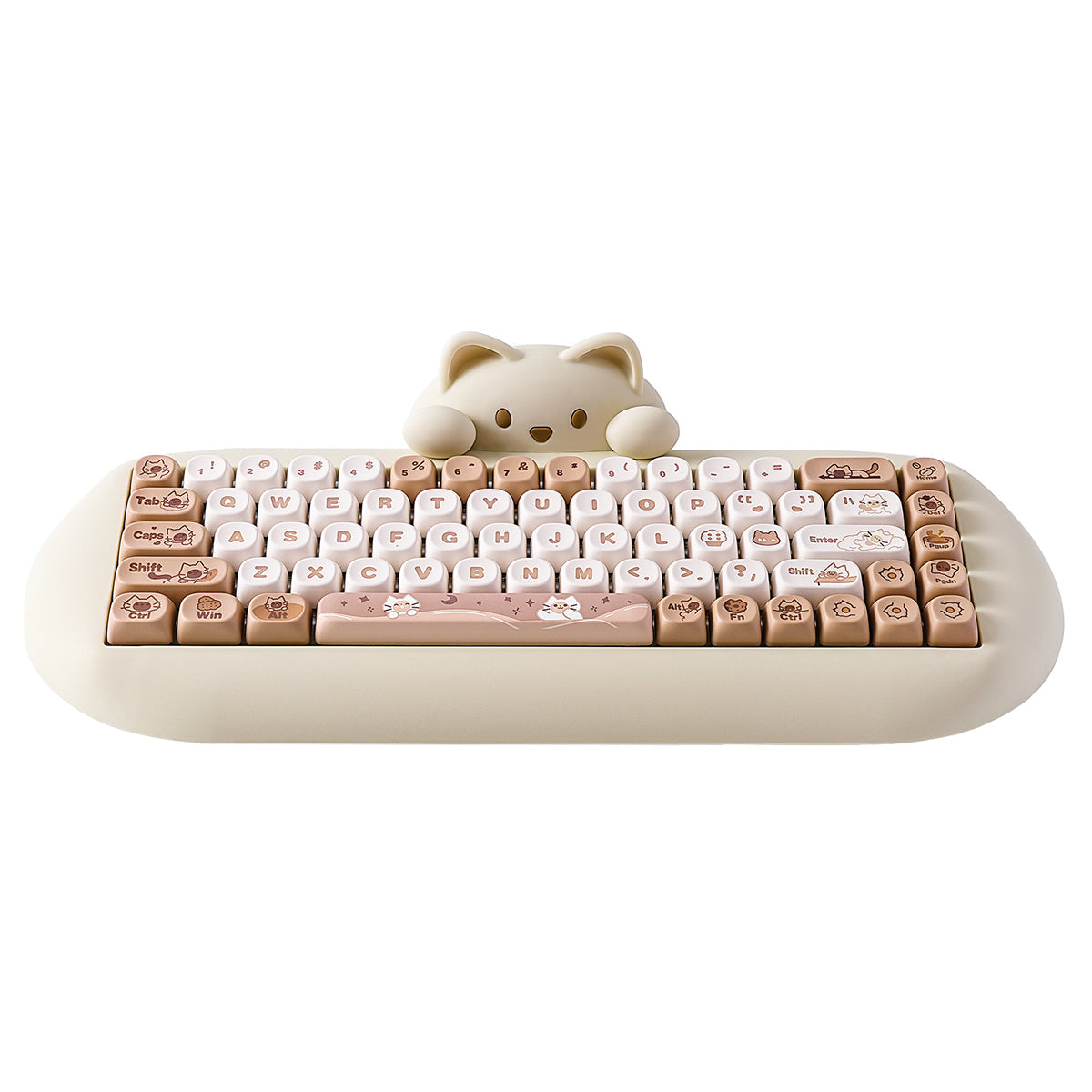 YUNZII C68 Meow Bluetooth Wireless Mechanical Cat Keyboard Milk Switch