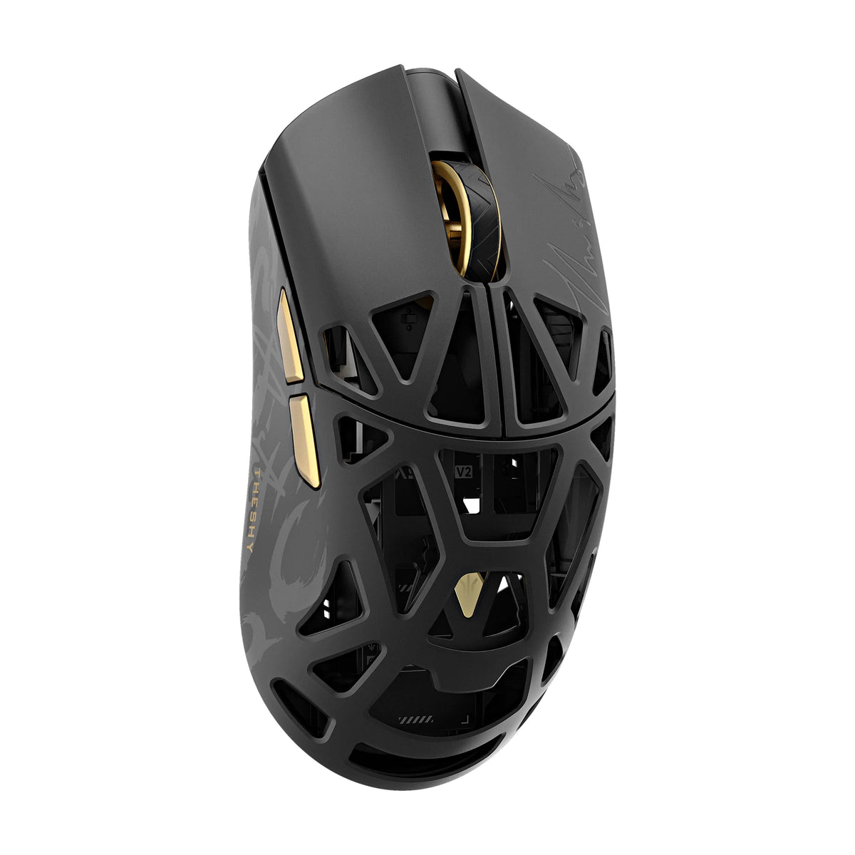 WLMOUSE Beast x v2 x The shy 8K PAW 3955HS Wireless Gaming Mouse (MAX) (Black Gold)（Pre-Order）