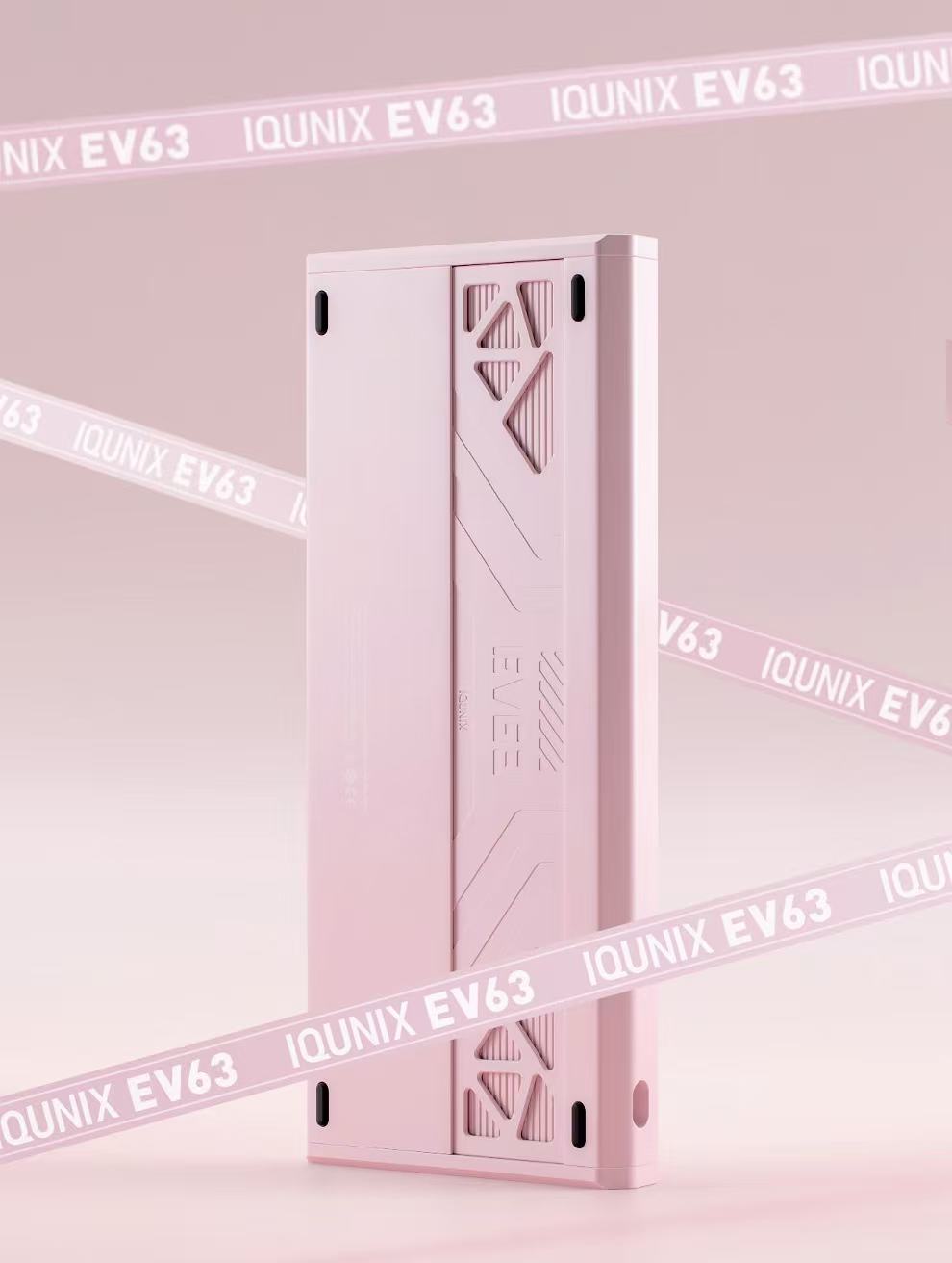 IQUNIX EV63 Hall Effect 8K RGB Wired Gaming Keyboard Magnetic X Ultra Switch- Pink（Pre-Order）