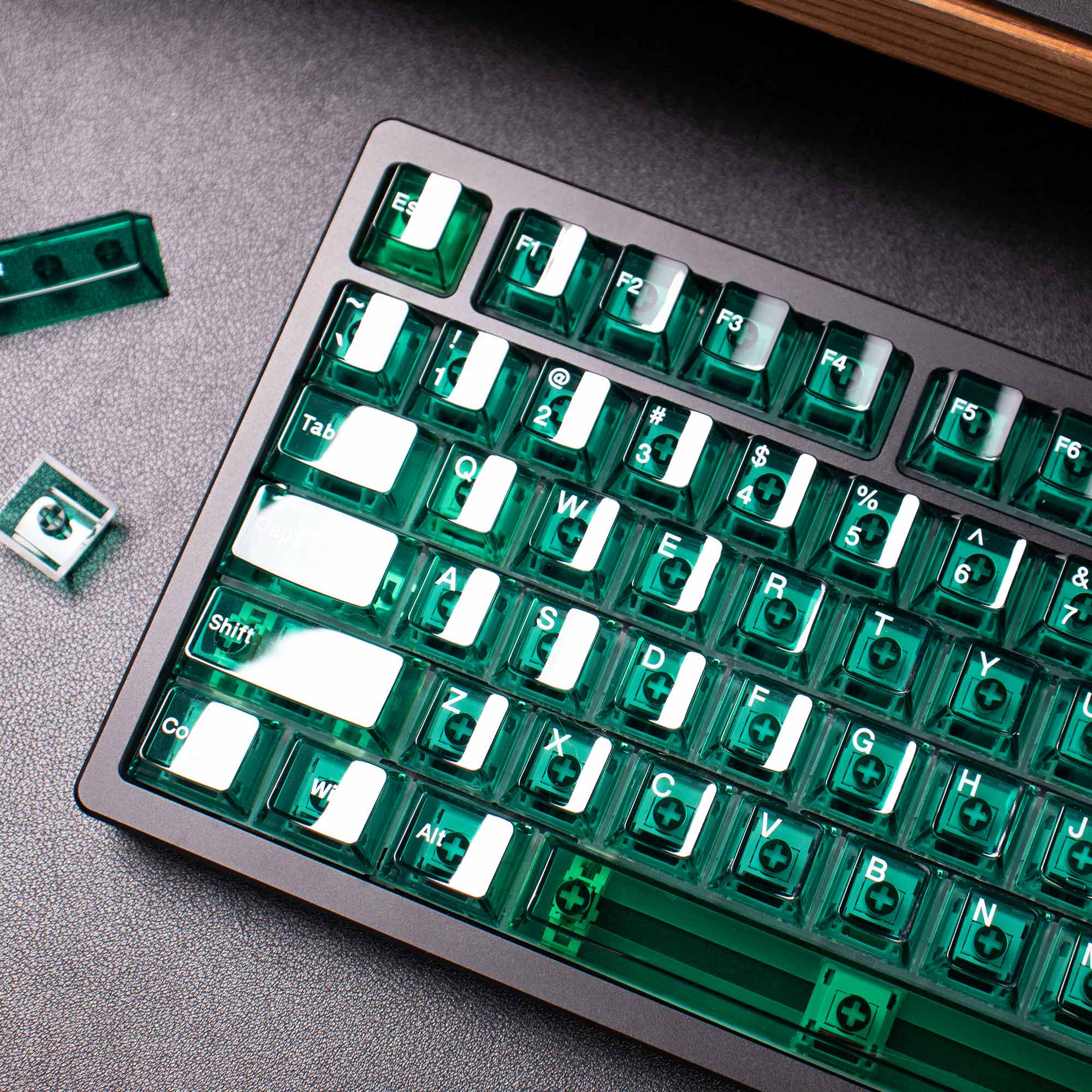 Transparent OEM Profile PC Keycaps